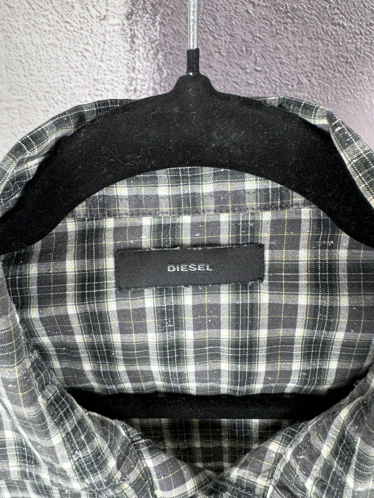 Diesel Diesel vintage checkered flannel y2k long sleeve shirt Size US L / EU 52-54 / 3 - 10 Thumbnail
