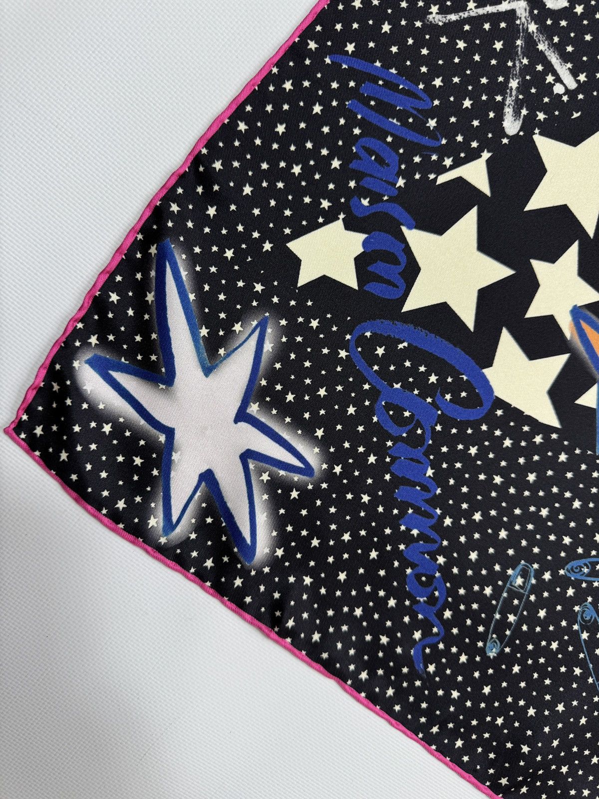 Other Maison Common Punk Star Silk Scarf – Rare Designer, italy Size ONE SIZE - 2 Thumbnail