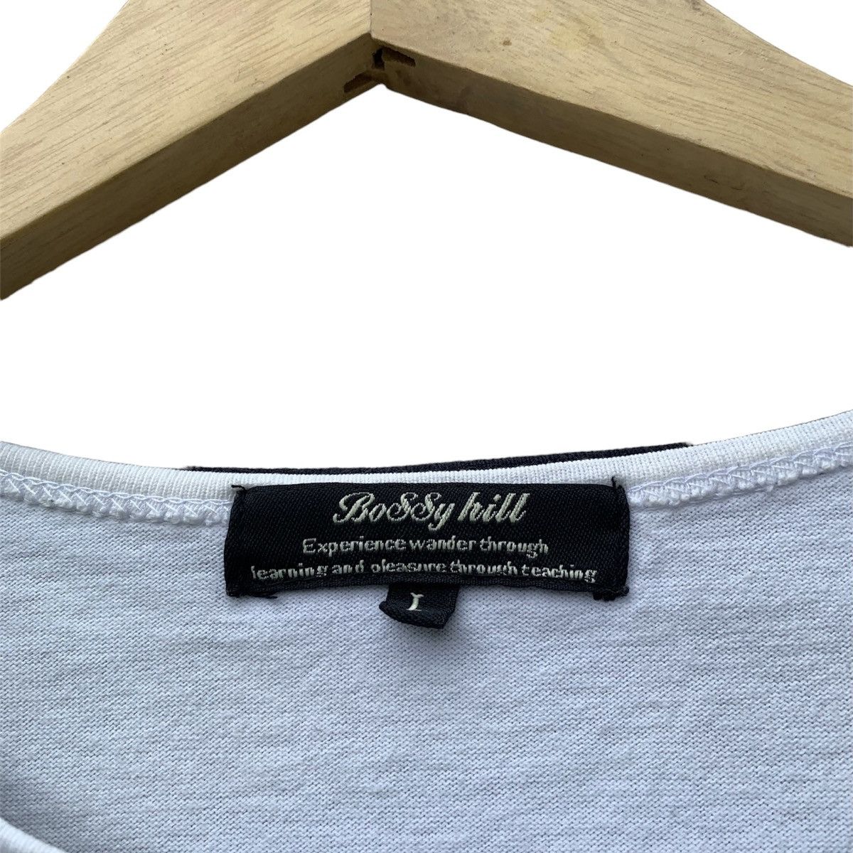 Japanese Brand Bossy hill poem longsleeave tee Size US L / EU 52-54 / 3 - 6 Thumbnail