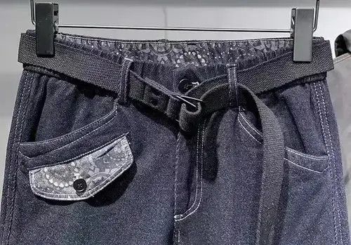 Japanese Brand × Jean 20AW Indigo Union Japan Denim Patchwork Bandana Worker Jeans Size US 32 / EU 48 - 4 Thumbnail