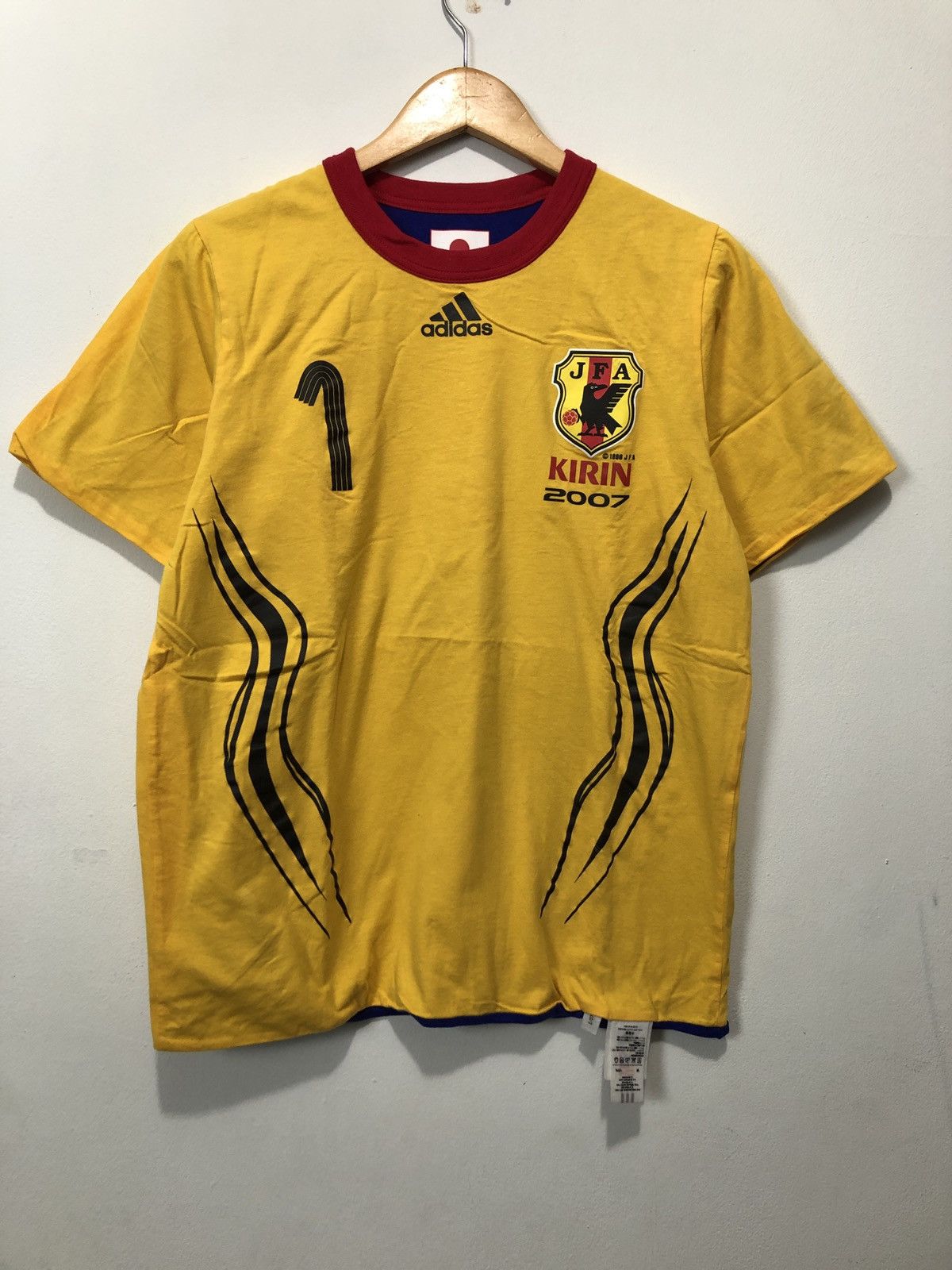 Adidas Vintage Adidas Japan JFA Kirin Reversible T-Shirt