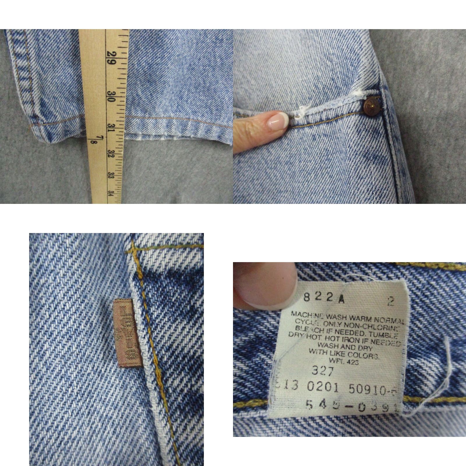 Levi's VINTAGE Levi's Jeans Men’s 32x31 Loose Fit Distressed Denim USA Jeans Size US 32 / EU 48 - 8 Thumbnail
