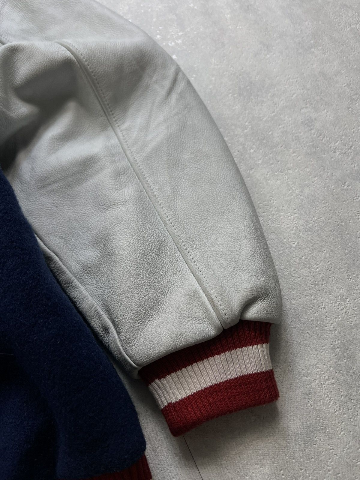 Nike 00's NIKE SOX EXTREMLY RARE VARSITY HEAVE BOMBER JACKET Size US L / EU 52-54 / 3 - 10 Thumbnail