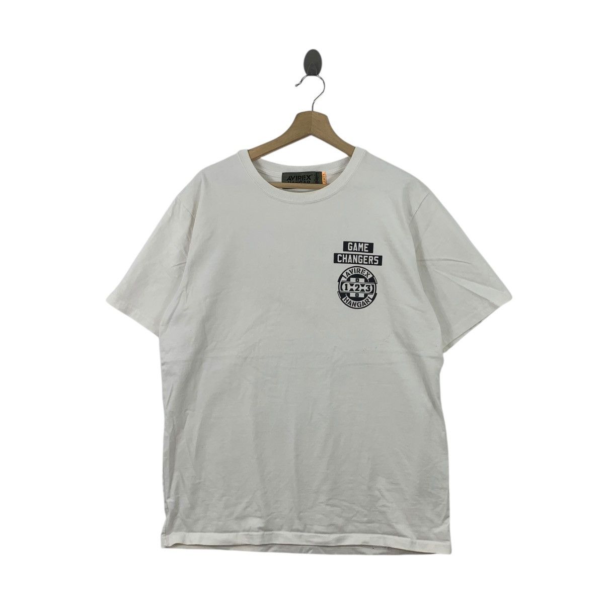 Vintage AVIREX HANGAR GAME CHANGERS Top Gun Tee Shirt Man Size US L / EU 52-54 / 3 - 1 Thumbnail