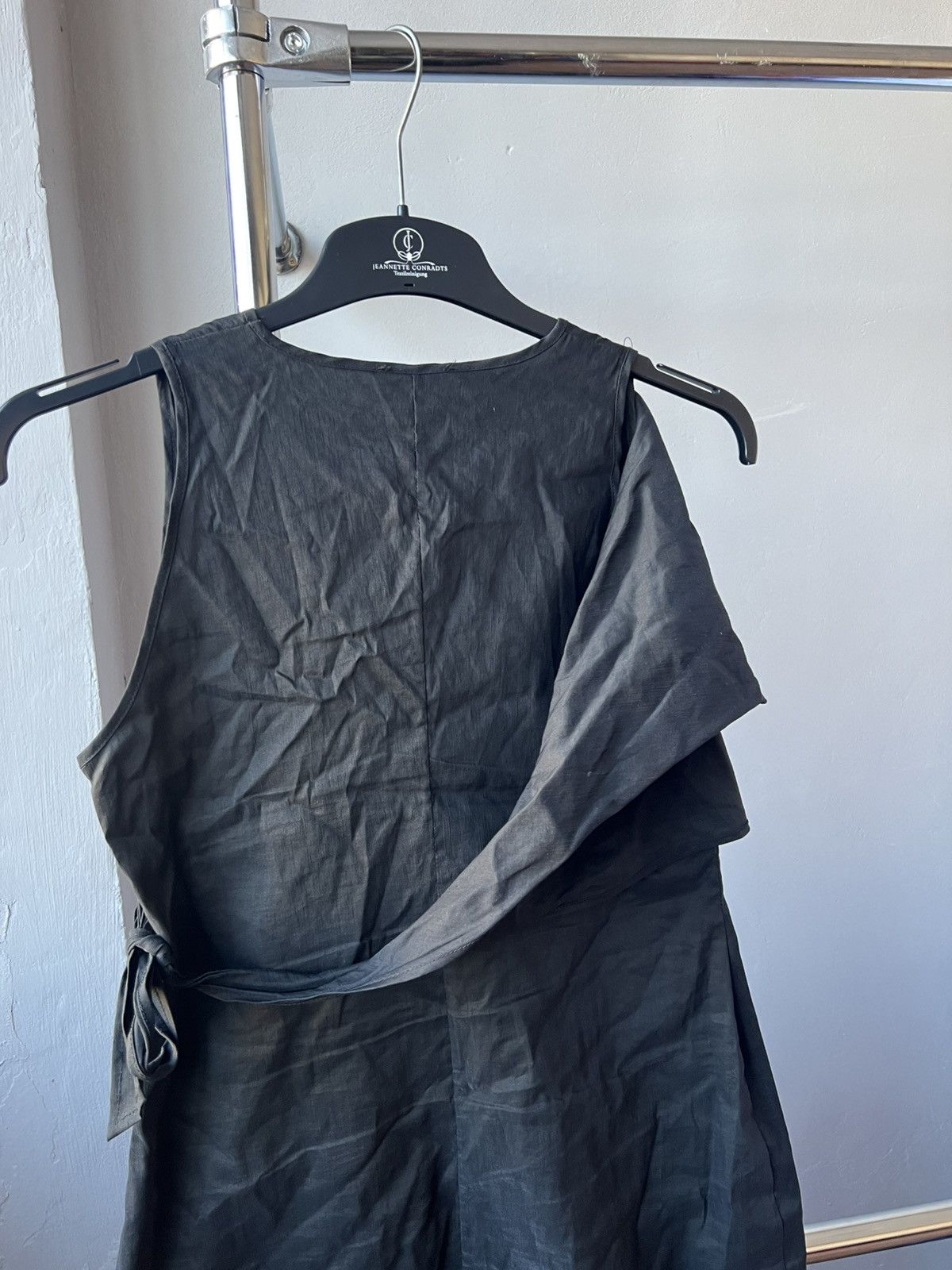 Sarah Pacini SARAH PACINI RARE ASYMMERIC MID LENGTH LINEN DRESS SIZE 2 Size XS / US 0-2 / IT 36-38 - 9 Thumbnail
