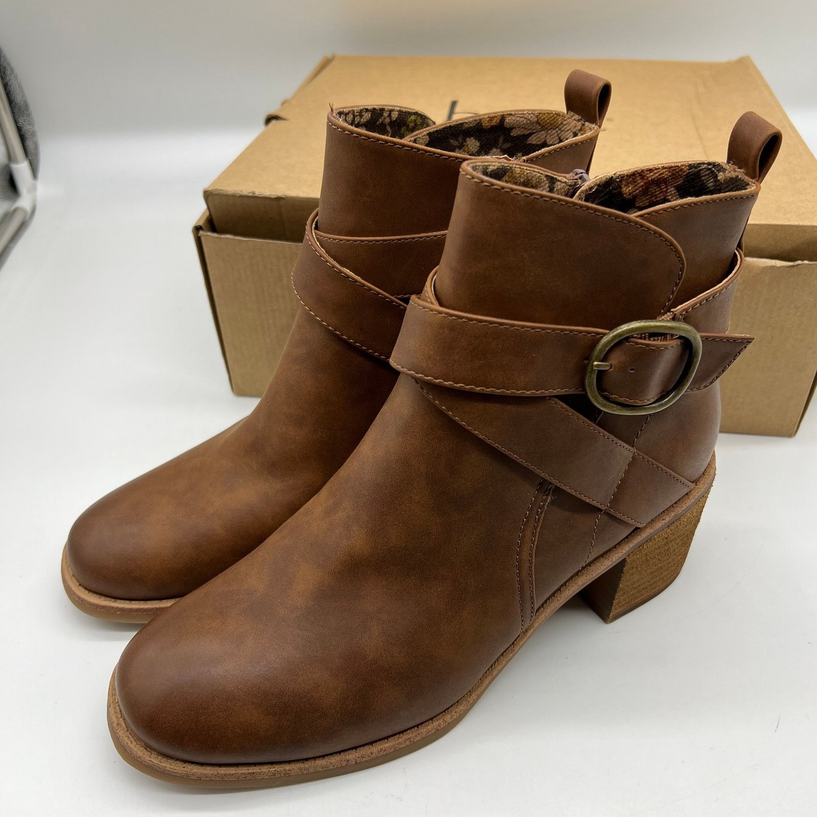 Other BOC by Born Womens Foxy Stacked Heel Booties Size 9M Size US 9 / IT 39 - 1 Thumbnail