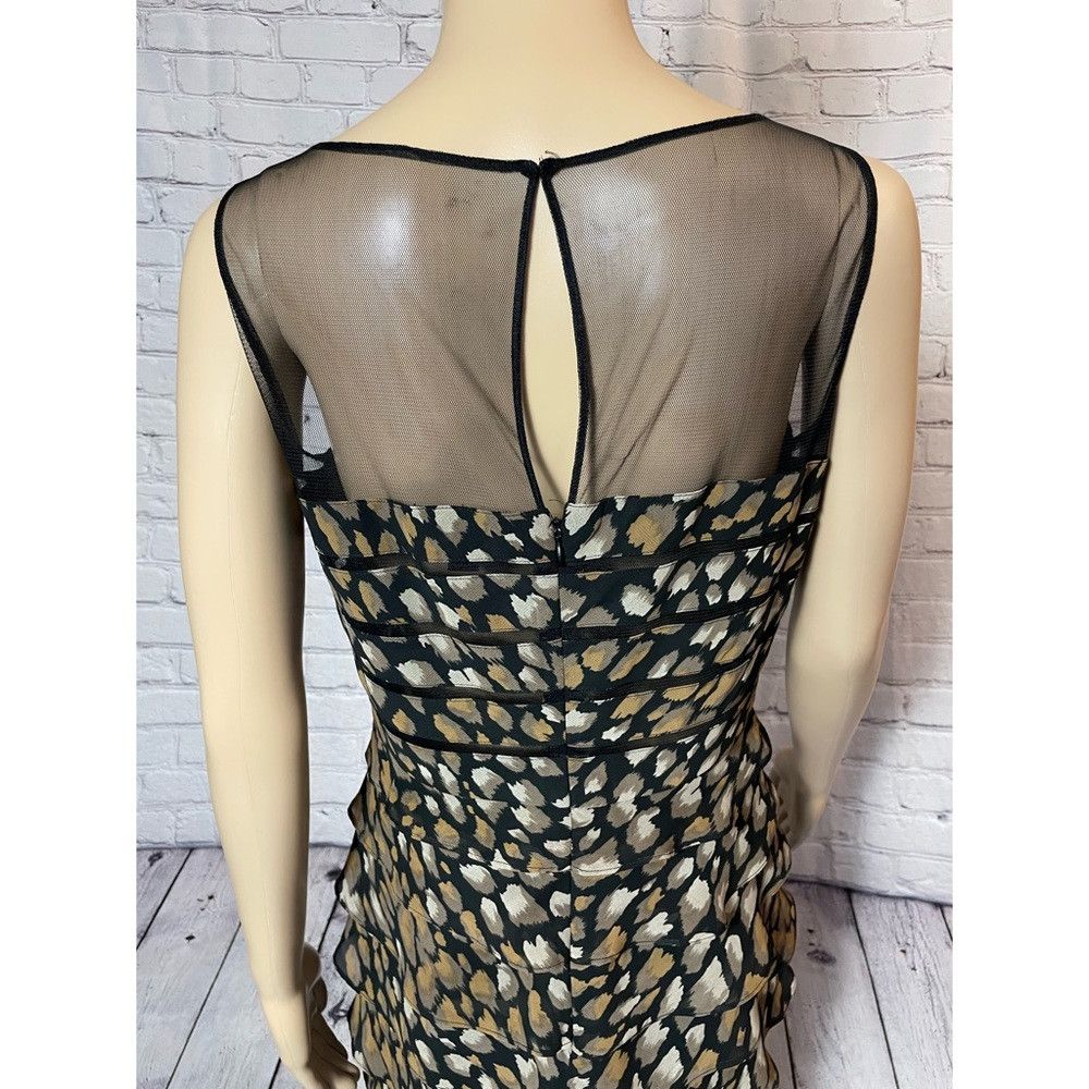 Adrianna Papell Adrianna Papell Animal Print Tiered Sleeveless Dress Size 6 Size M / US 6-8 / IT 42-44 - 5 Thumbnail