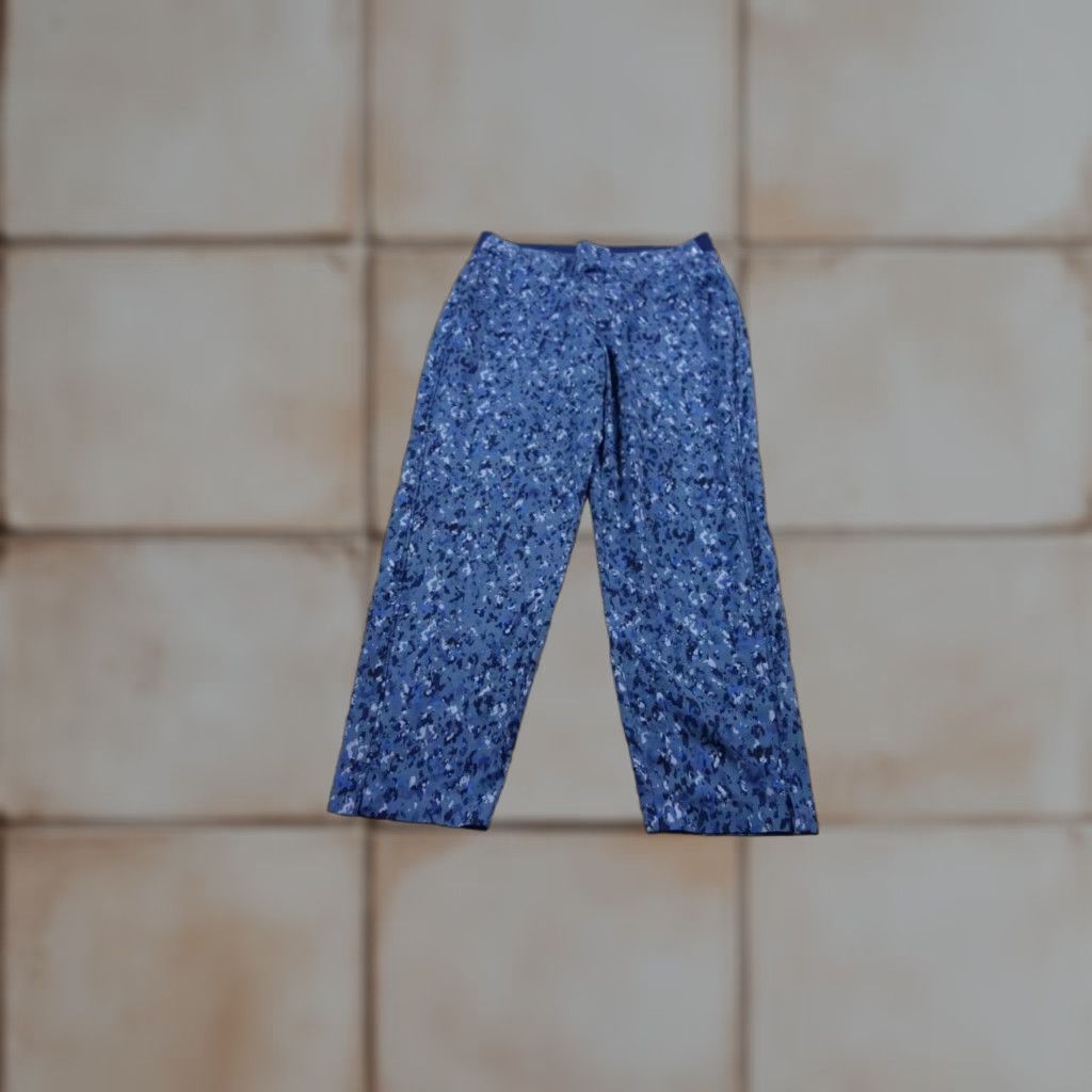 Athleta Pants Womens 10 Blue Brooklyn Ankle Pull On Technical Stretch