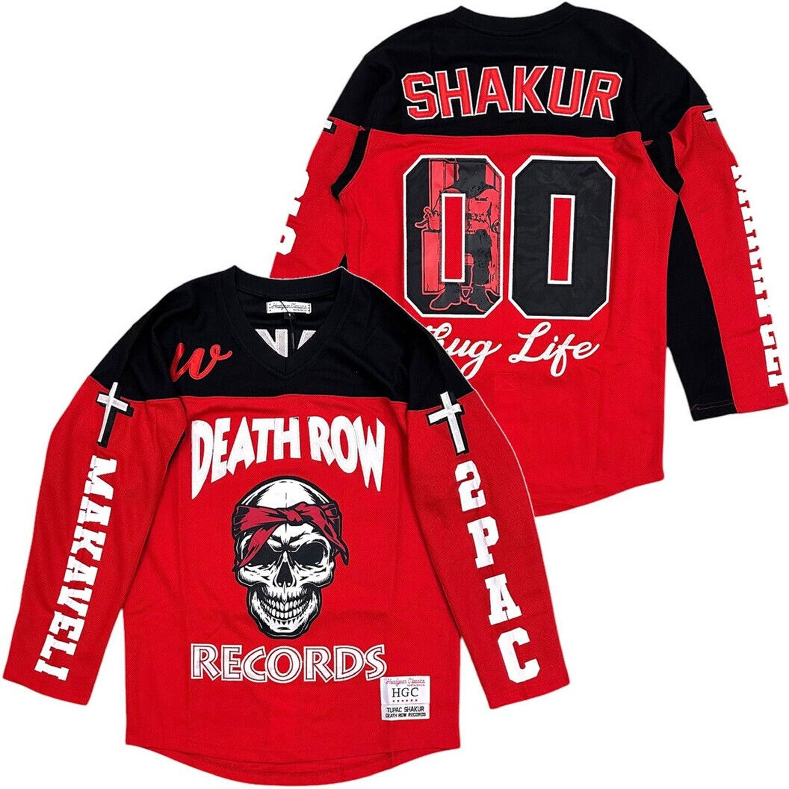 Other Death Row Records Headgear Classics 2Pac Hockey Jersey Size US XXL / EU 58 / 5 - 1 Thumbnail