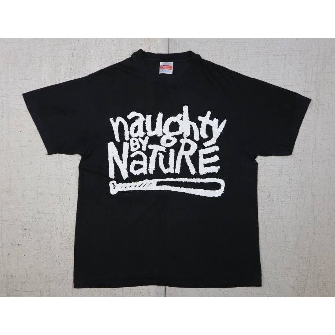 Hanes Vintage 1991 Naughty by Nature T Shirt L OPP Promo Tee Size US L / EU 52-54 / 3 - 1 Thumbnail