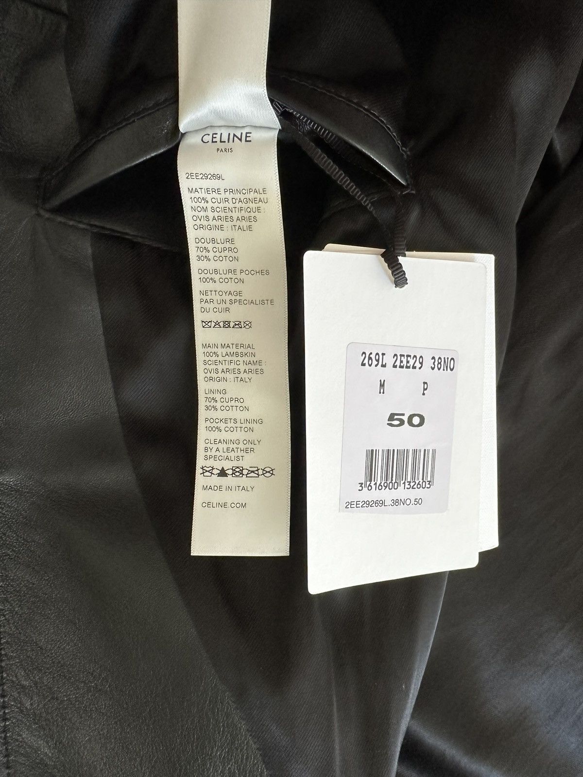 Celine Celine x Hedi leather trucker jacket 50 BNWT Hedi Slimane Size US M / EU 48-50 / 2 - 24 Thumbnail