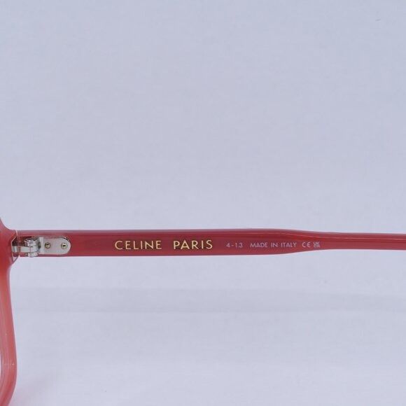 Celine Celine CL50126I 066 Eyeglasses Translucent Red 55mm Square Size ONE SIZE - 5 Thumbnail