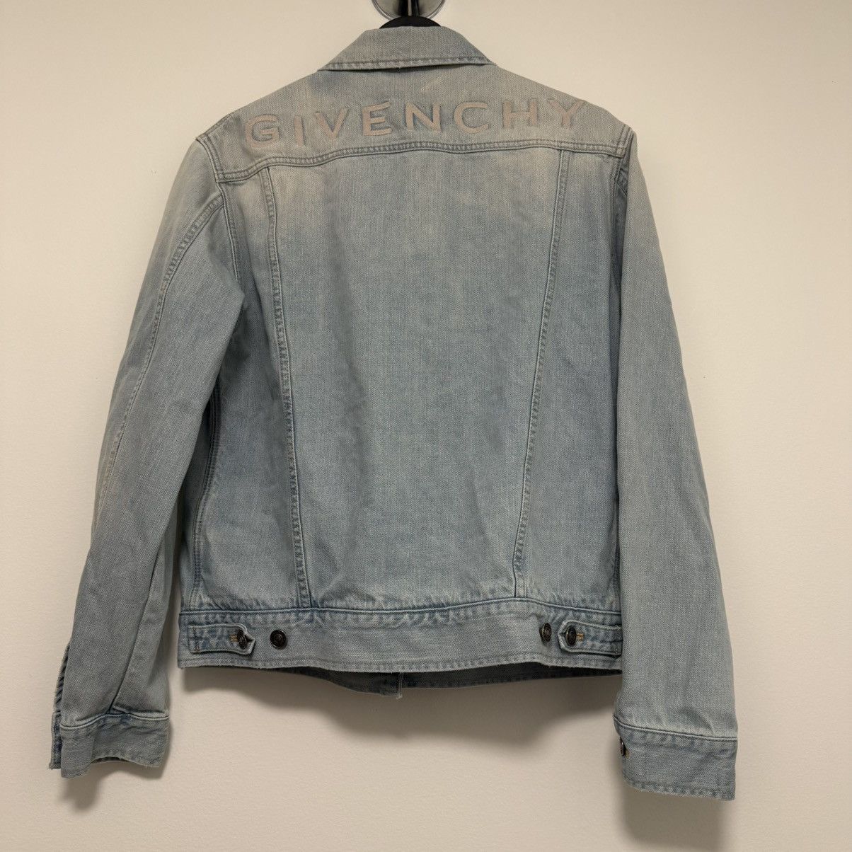Givenchy Givenchy Denim Trucker Jacket Blue Sz XL Size US XL / EU 56 / 4 - 2 Thumbnail