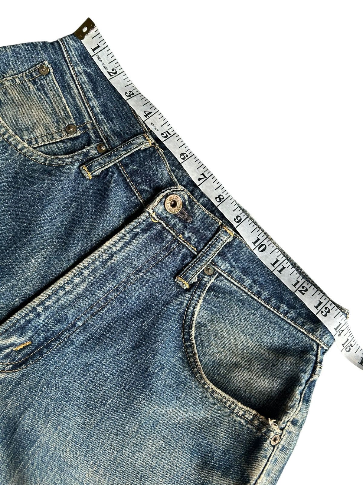 Edwin × If Six Was Nine × Kapital Vtg Edwin Selvedge Distressed Rusty Mudwash Denim Size US 28 / EU 44 - 14 Thumbnail