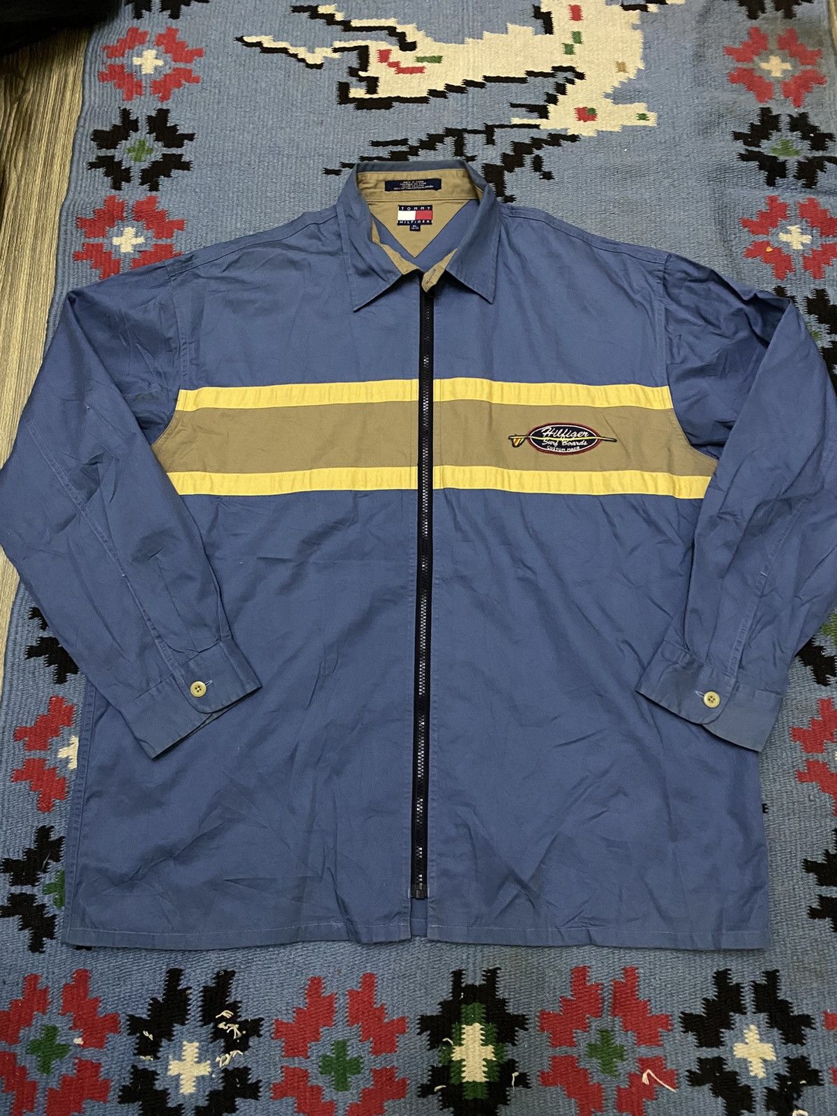 Tommy Hilfiger VINTAGE 90S TOMMY HILFIGER SURF BOARDS CUSTOME MADE JACKET Size US XL / EU 56 / 4 - 1 Thumbnail