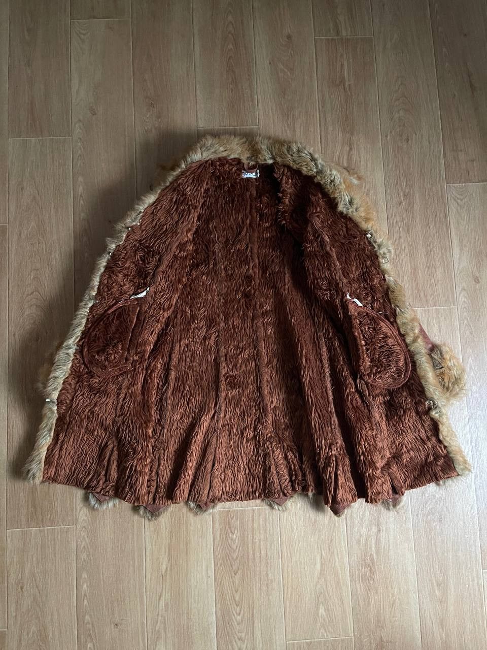 Vintage Vintage Faux Fur Sheepskin Suede Leather Coat Size M / US 6-8 / IT 42-44 - 14 Thumbnail