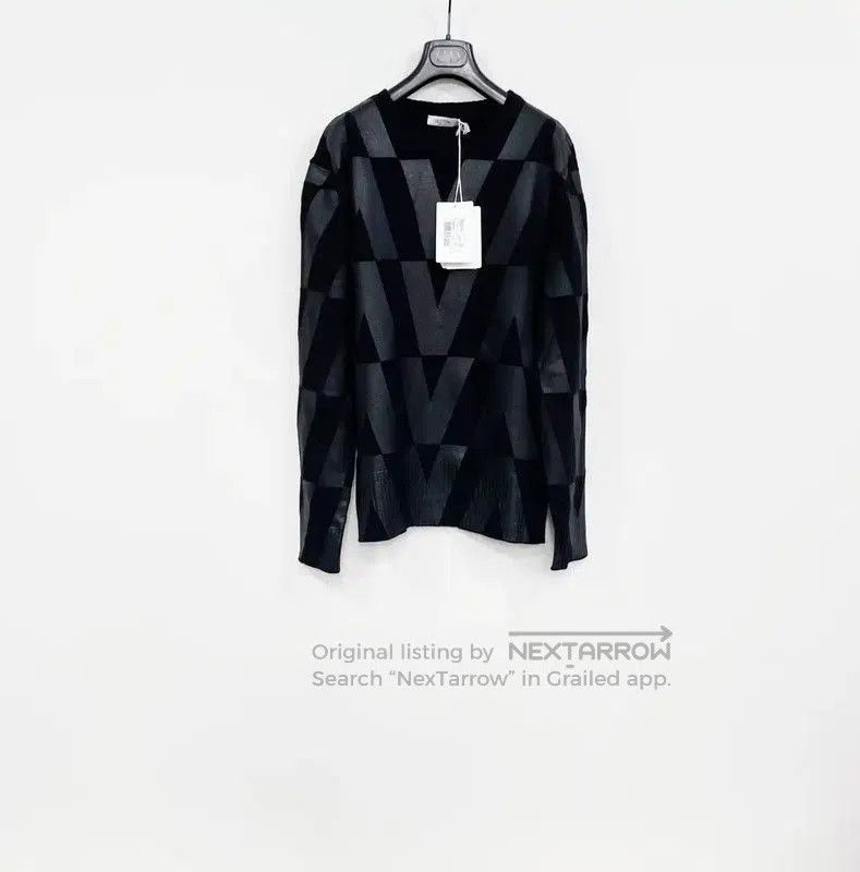 Valentino Valentino Black Wool Long Sleeve Pullover Sweater . Size US L / EU 52-54 / 3 - 1 Thumbnail