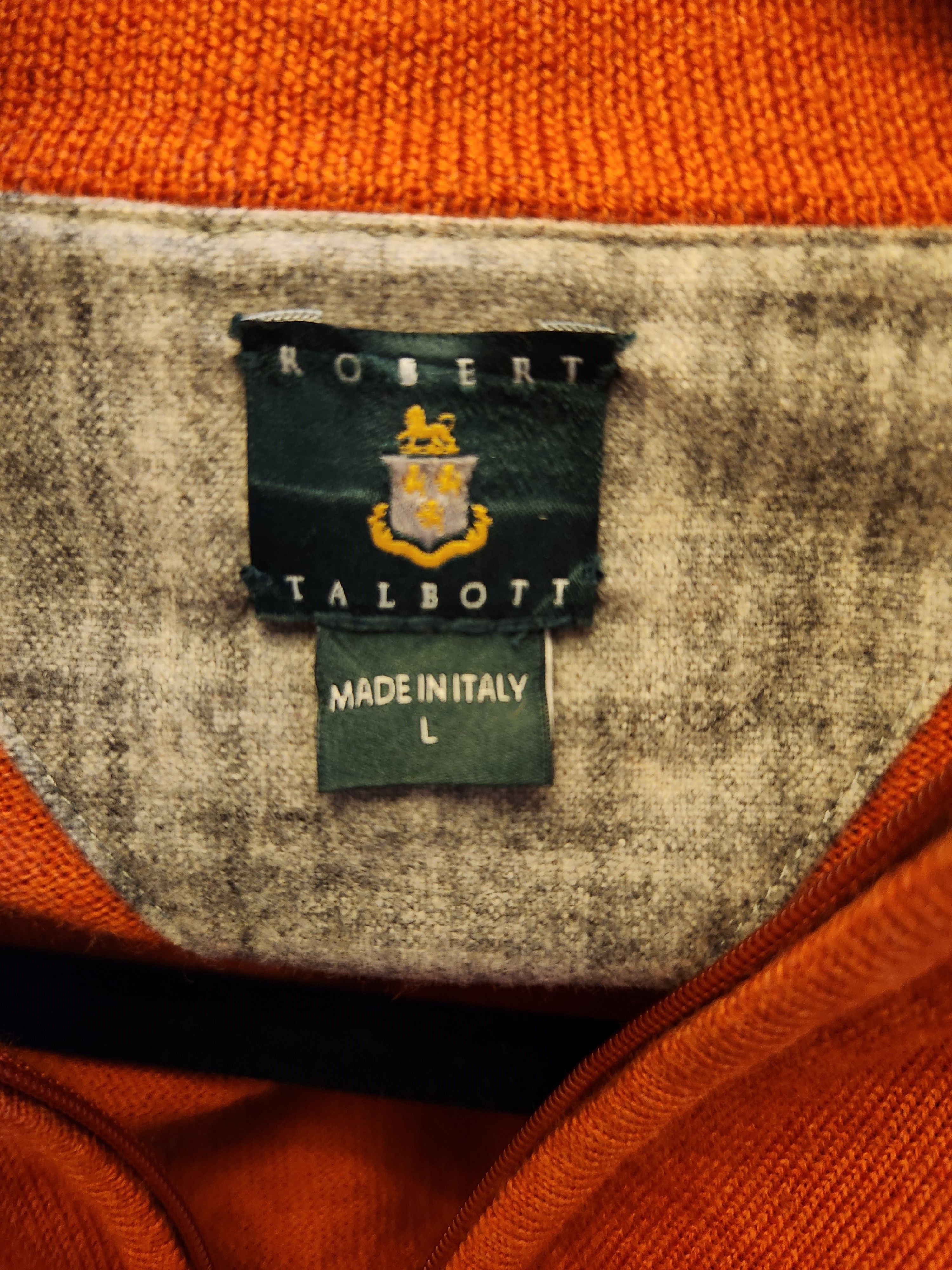 Robert Talbott Made in Italy 100% Merino Wool 1/4 Zip Pullover Sweater Size US L / EU 52-54 / 3 - 4 Thumbnail