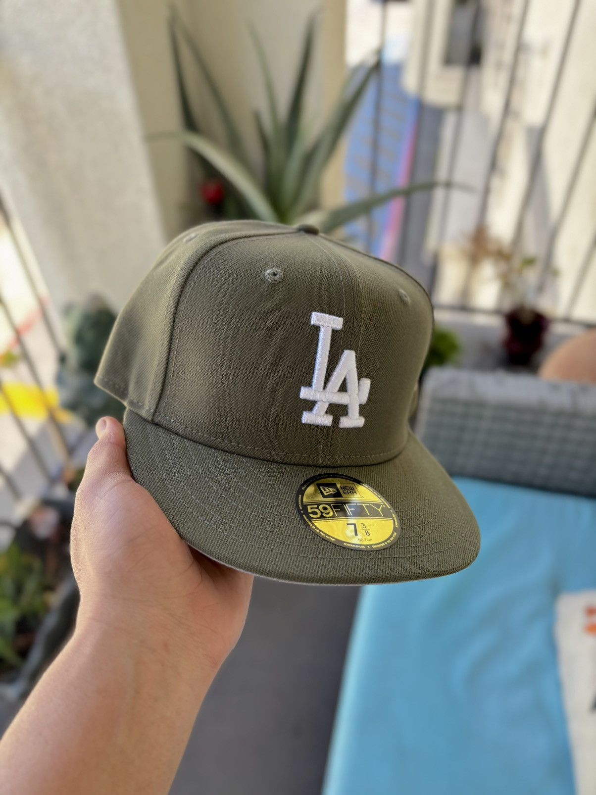 New Era NEW ERA 59FIFTY OLIVE LOS ANGELES DODGERS FITTED HAT Size ONE SIZE - 1 Thumbnail