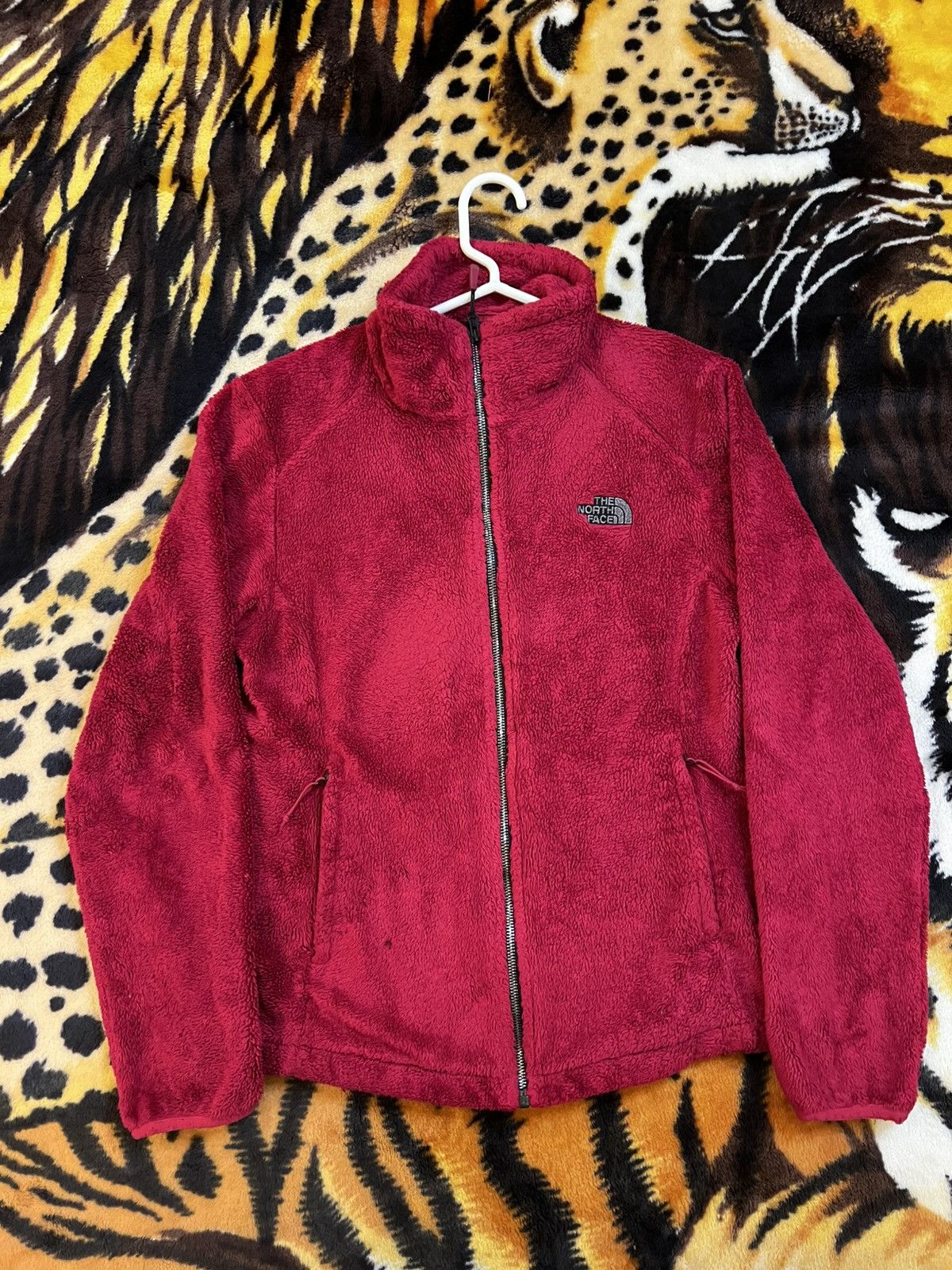 The North Face The North Face Red Poly Fleece Full Zip Up Size M / US 6-8 / IT 42-44 - 1 Thumbnail