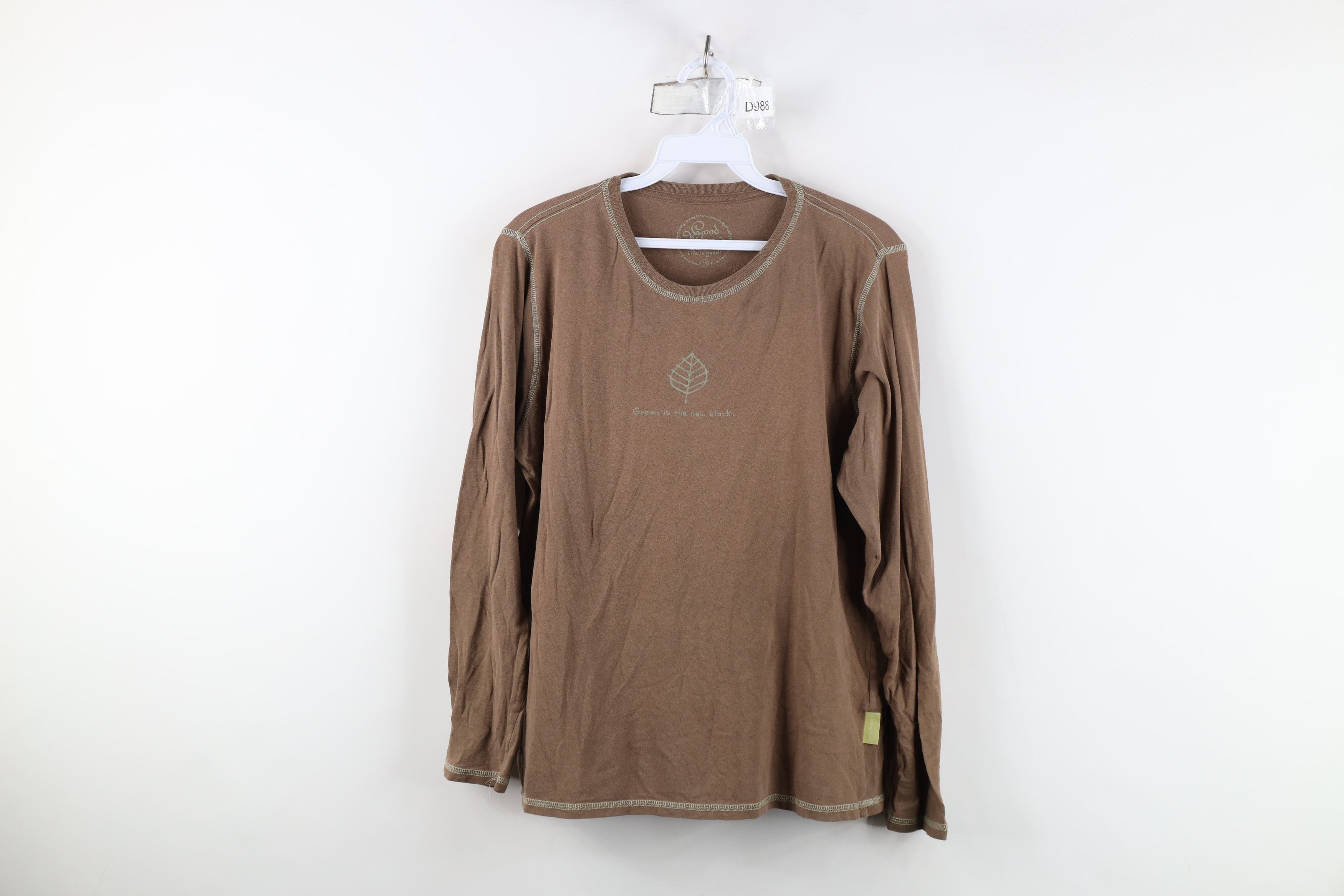 Life is Good Life Is Good Karma Cotton Nature Leaf Long Sleeve T-Shirt Size M / US 6-8 / IT 42-44 - 1 Thumbnail