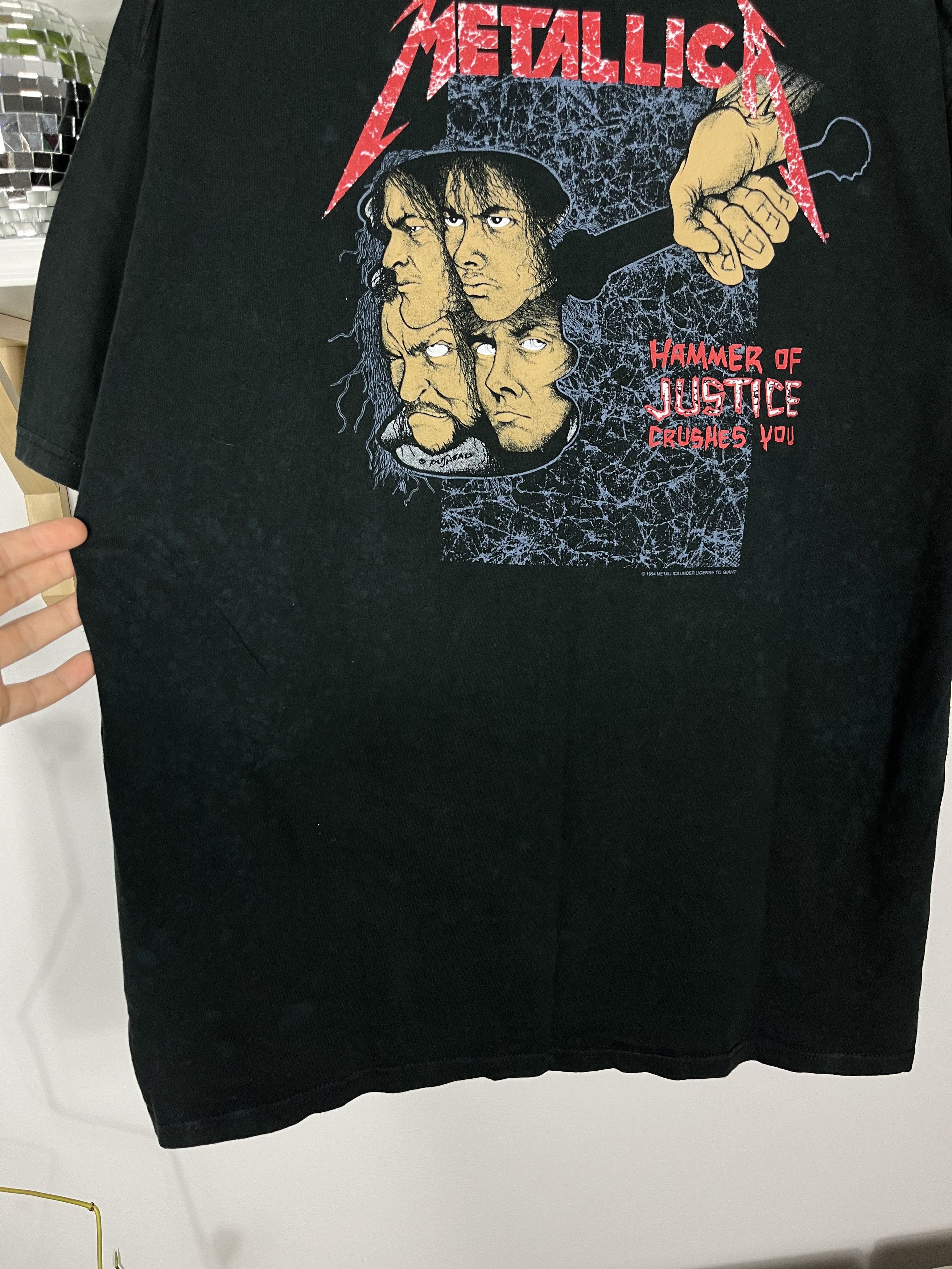 Band Tees × Giant × Vintage Giant Metallica ‘…And Justice for All’ 1994 Tshirt Size US XXL / EU 58 / 5 - 6 Thumbnail