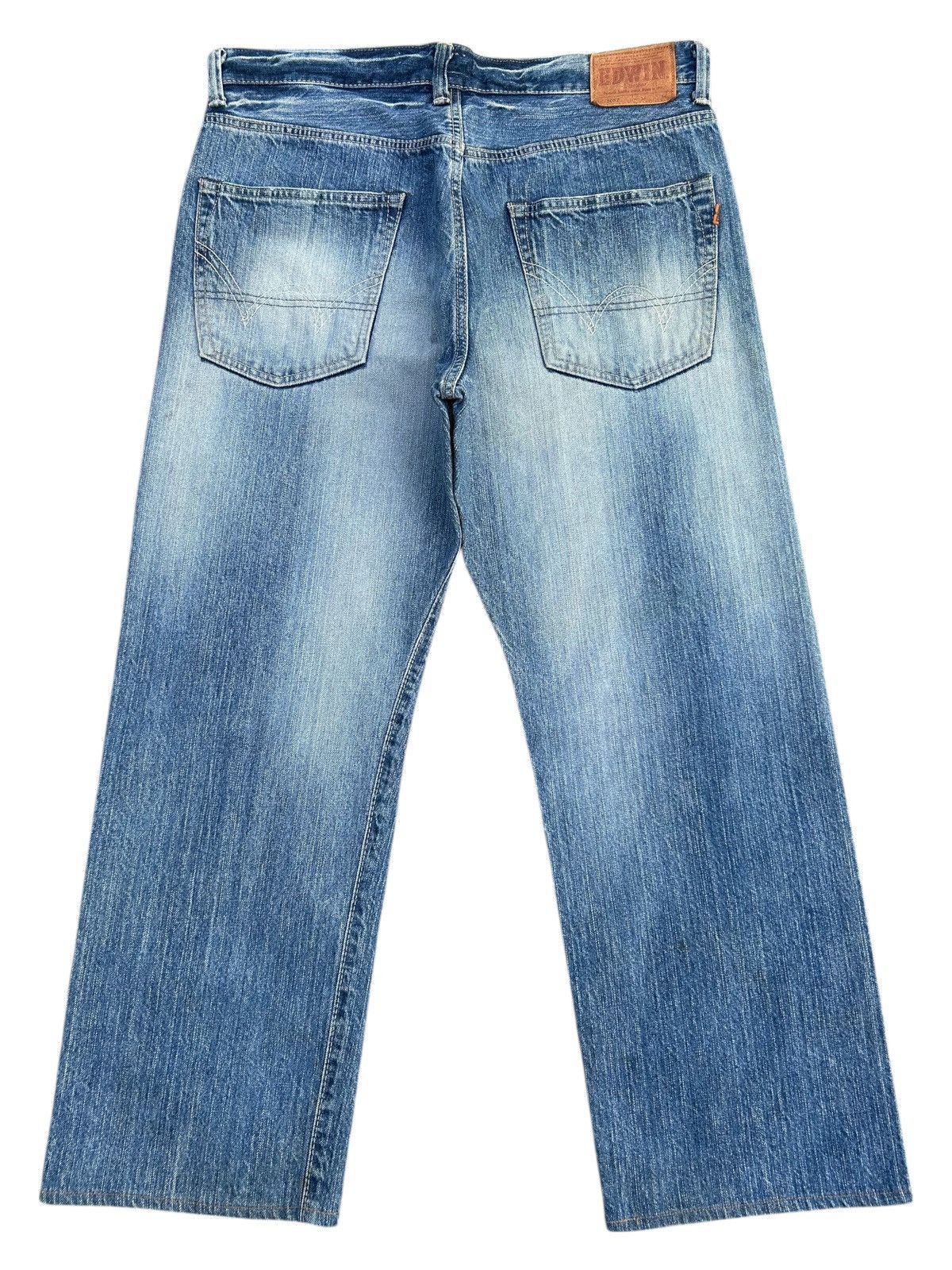 Edwin VINTAGE EDWIN 505Z SELVEDGE DISTRESSED DENIM JEANS Size US 36 / EU 52 - 1 Thumbnail