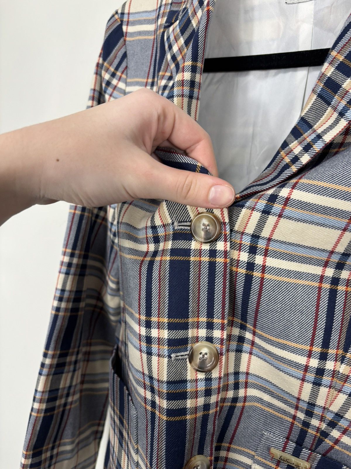 Other Luis Trenker Women’s Plaid Check Cotton Blazer Jacket Size M / US 6-8 / IT 42-44 - 8 Thumbnail