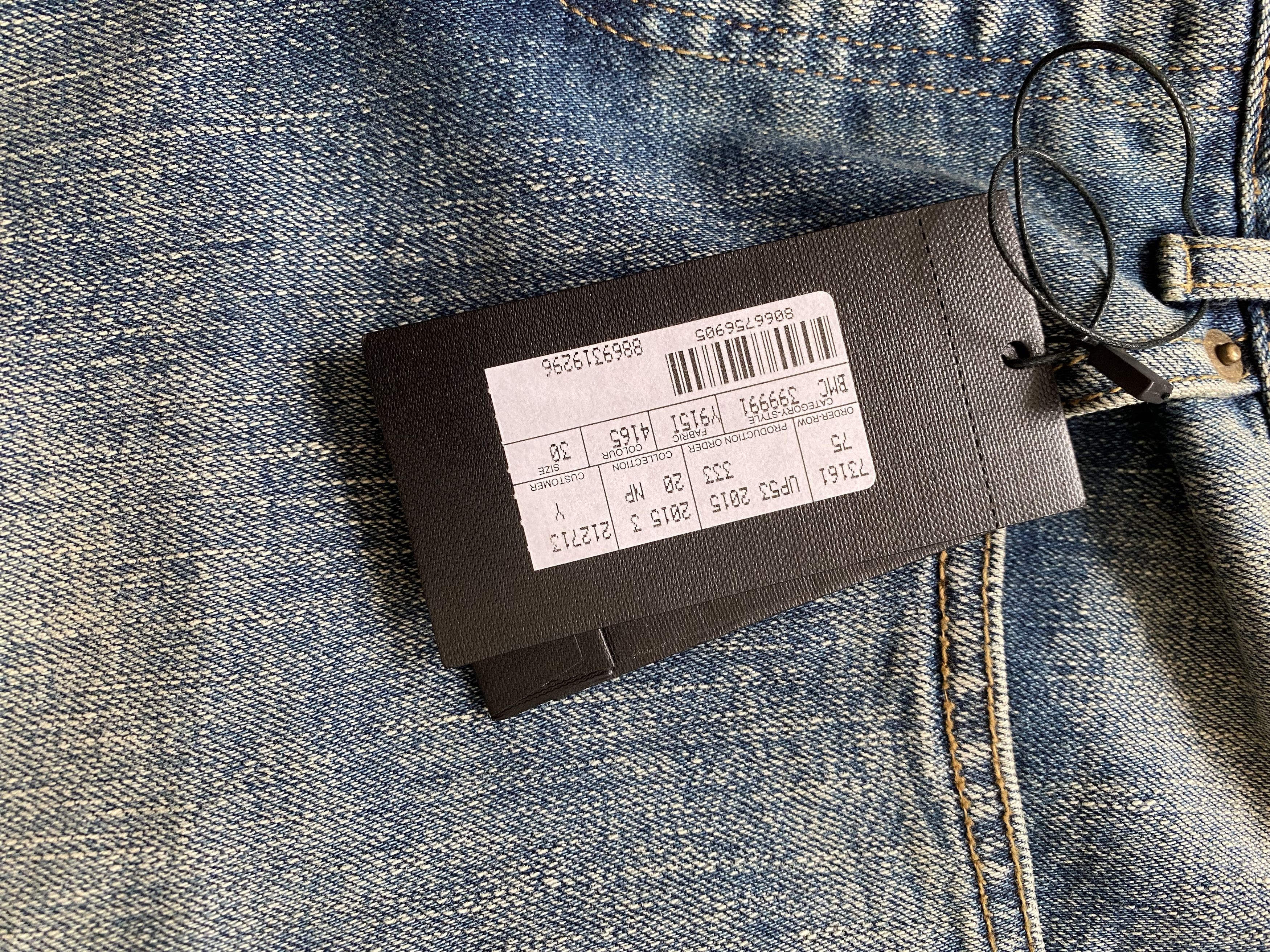 Saint Laurent Paris SLP Hedi Slimane D02 Denim Slim Fit 5 Pocket Size US 30 / EU 46 - 7 Thumbnail