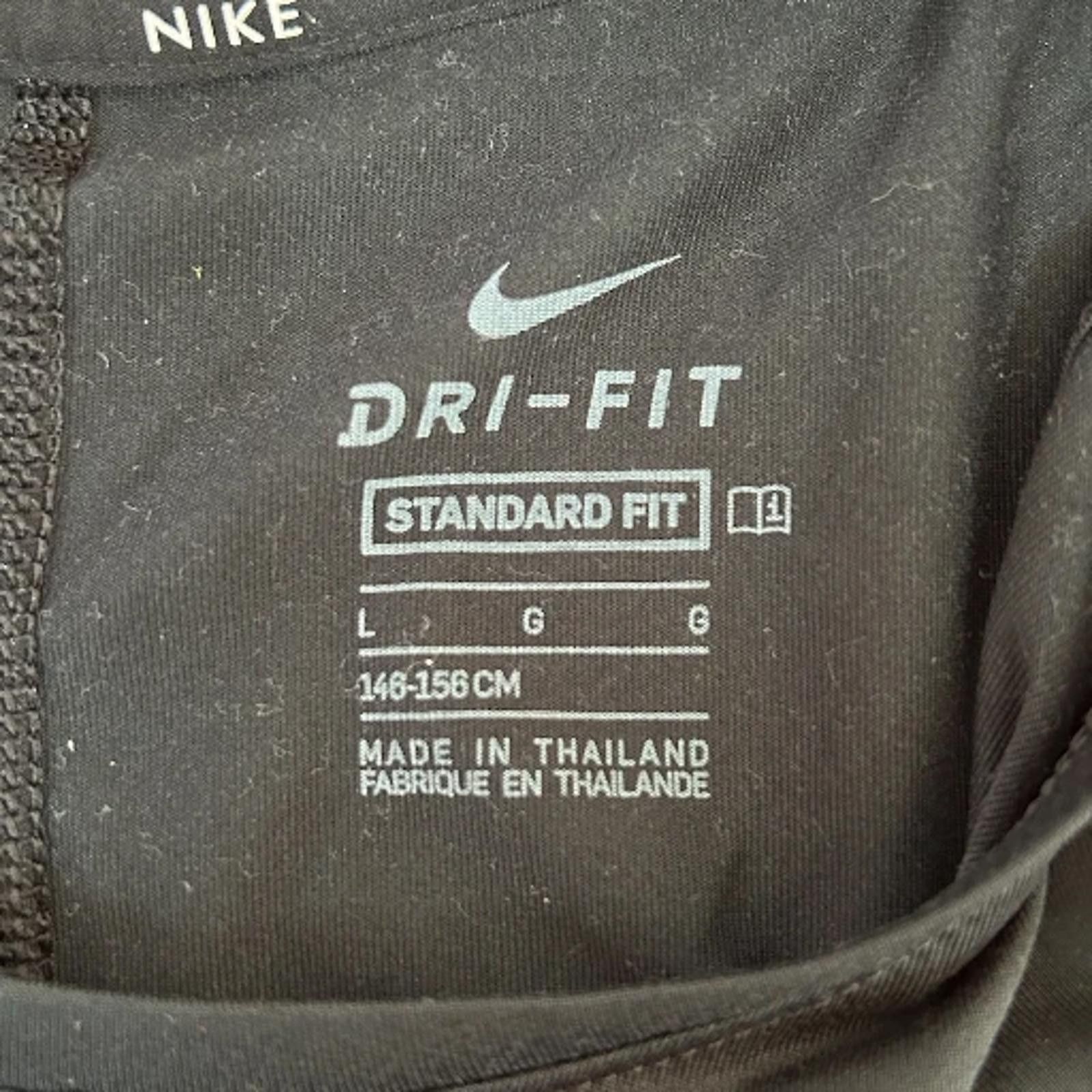 Nike Nike Girls Dri-Fit Black Standard Fit Sports Vest (G25) Size ONE SIZE - 4 Thumbnail
