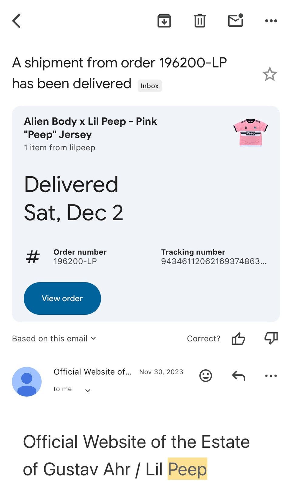 Lil Peep Alien Body x Lil Peep - Pink "Peep" Jersey 3XL Size US XXL / EU 58 / 5 - 4 Thumbnail