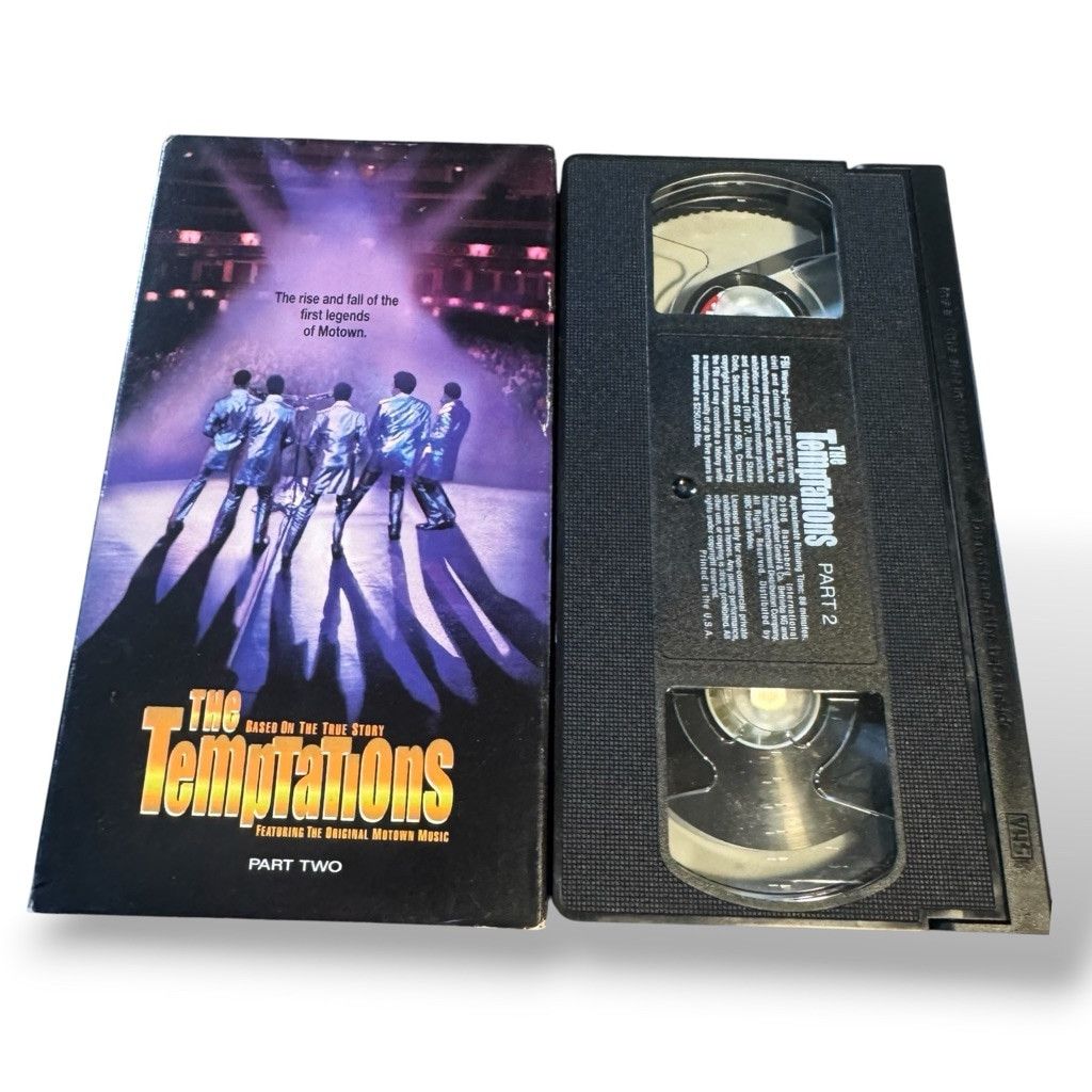 Vintage 1998 The Temptations NBC Home Video Part Two VHS Black Purpl Size ONE SIZE - 1 Thumbnail