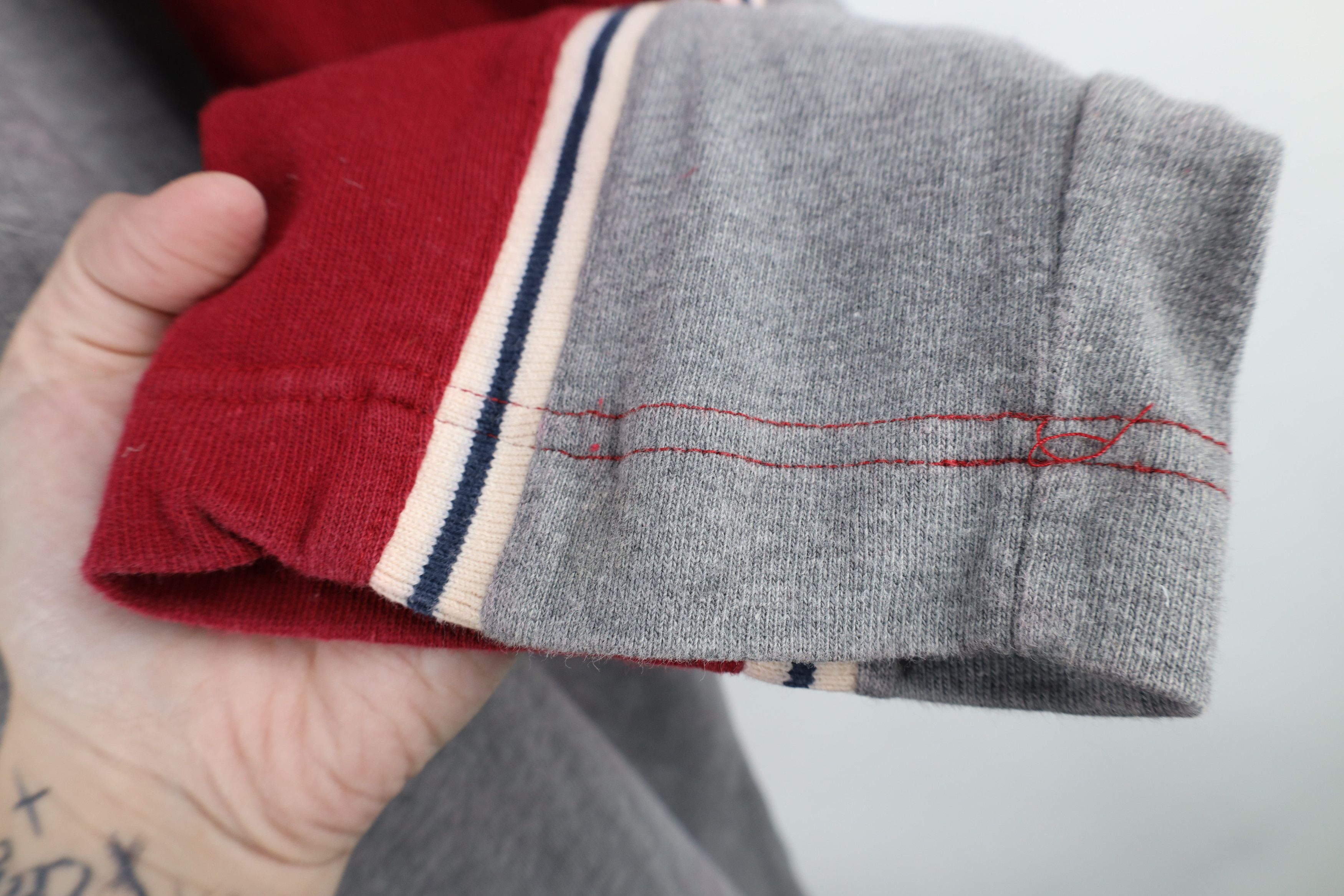 Gap × Vintage Vintage 90s Gap Ribbed Knit Striped Long Sleeve T-Shirt Size US XXL / EU 58 / 5 - 6 Thumbnail