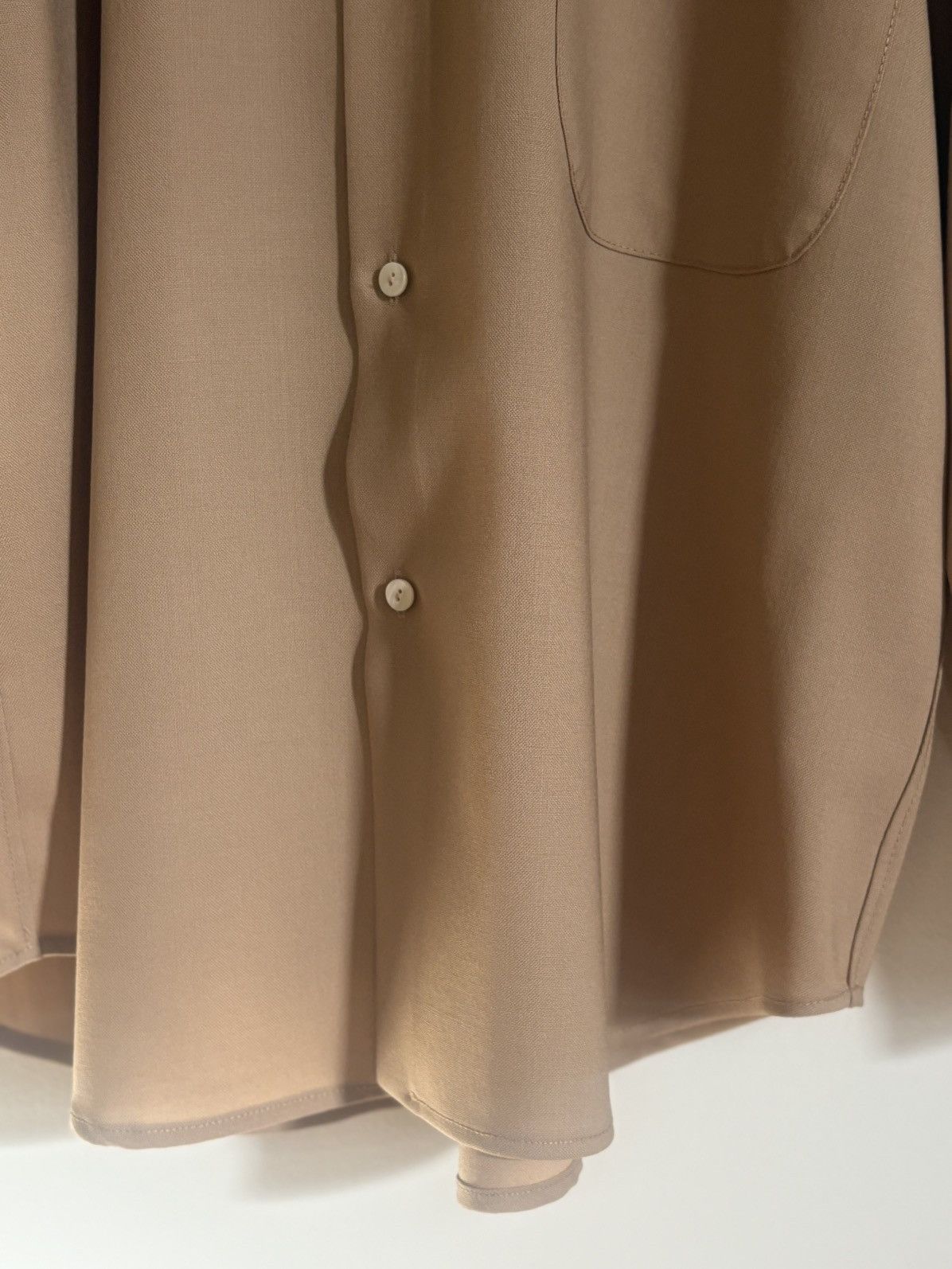 Woven Spread Collar (Wool Plain Weave) Shirt
