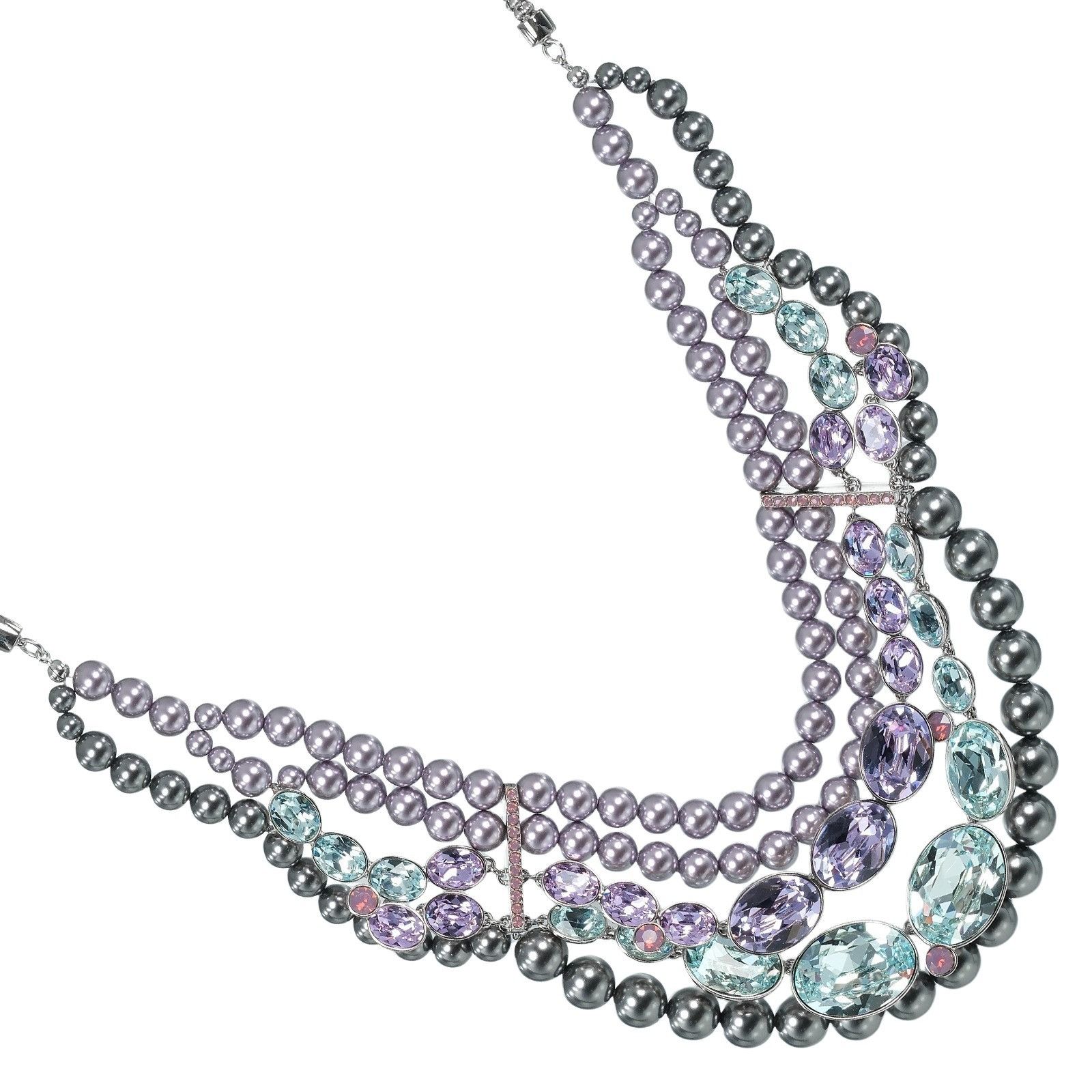 Swarovski Swarovski Swarovski Clay Large Crystal Necklace Metal Necklace DUTY FREE for USA Size ONE SIZE - 1 Thumbnail