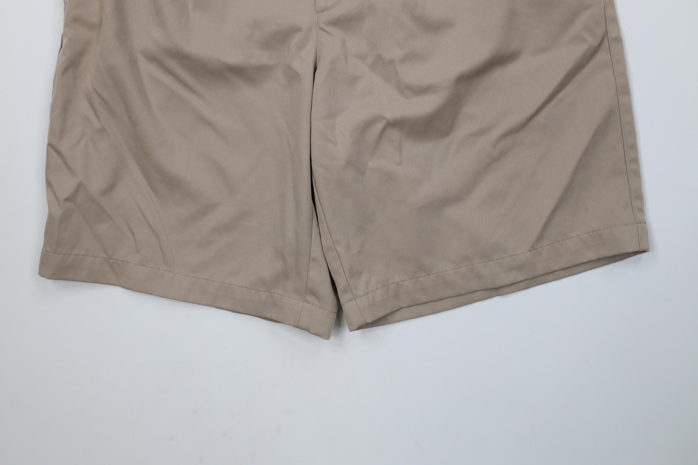 Nike Vintage Y2K Nike Golf Knit Pleated Chino Golf Shorts Beige Size US 32 / EU 48 - 4 Thumbnail