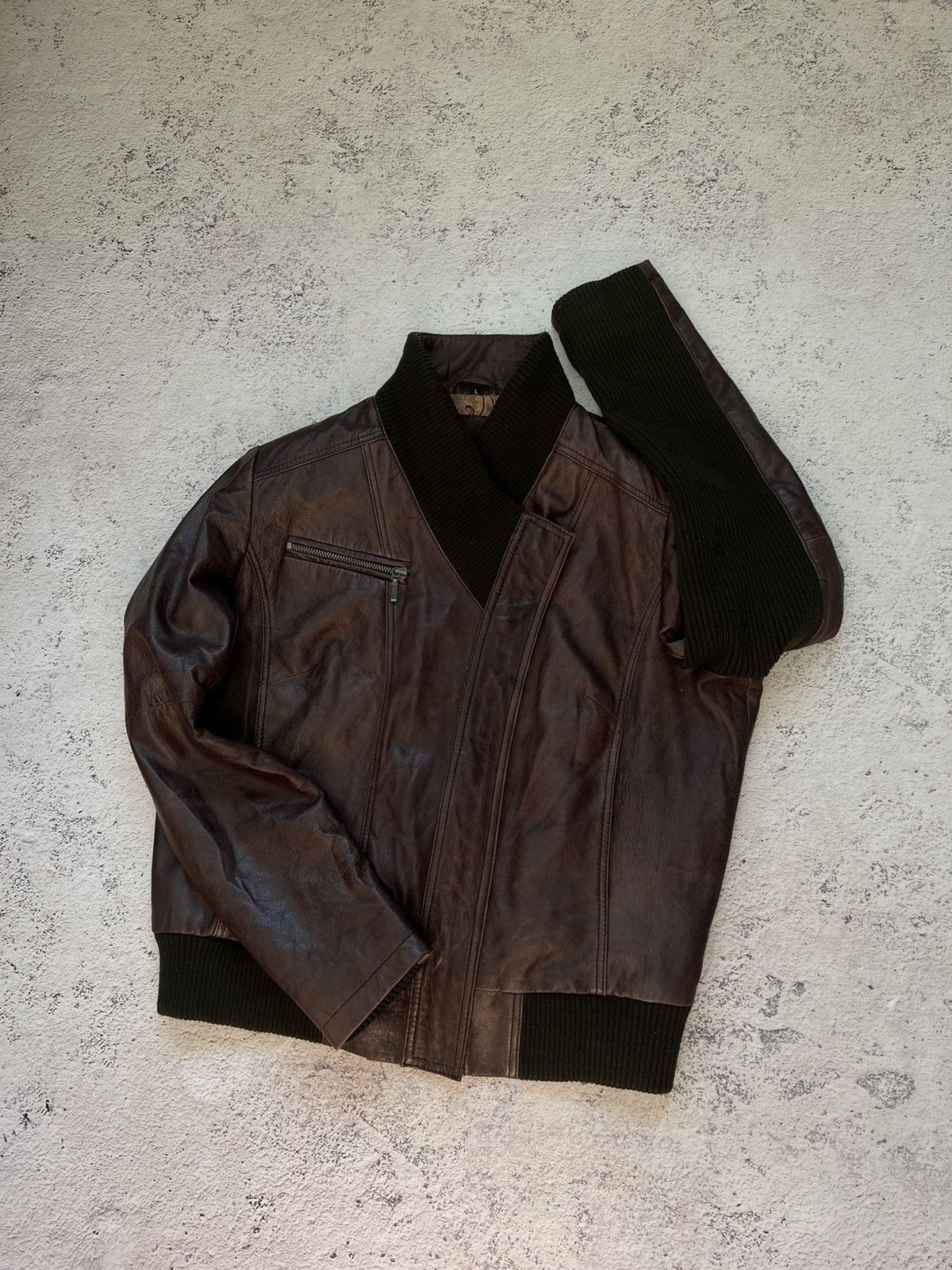 If Six Was Nine Avant Garde Vintage Leather Jacket Junya Watanabe style Size M / US 6-8 / IT 42-44 - 3 Thumbnail