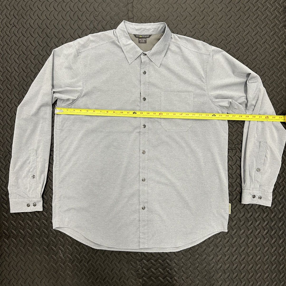 ExOfficio Exofficio Shirt Mens 2XL XXL Gray Button Up Outdoor Hiking Size US XXL / EU 58 / 5 - 7 Thumbnail