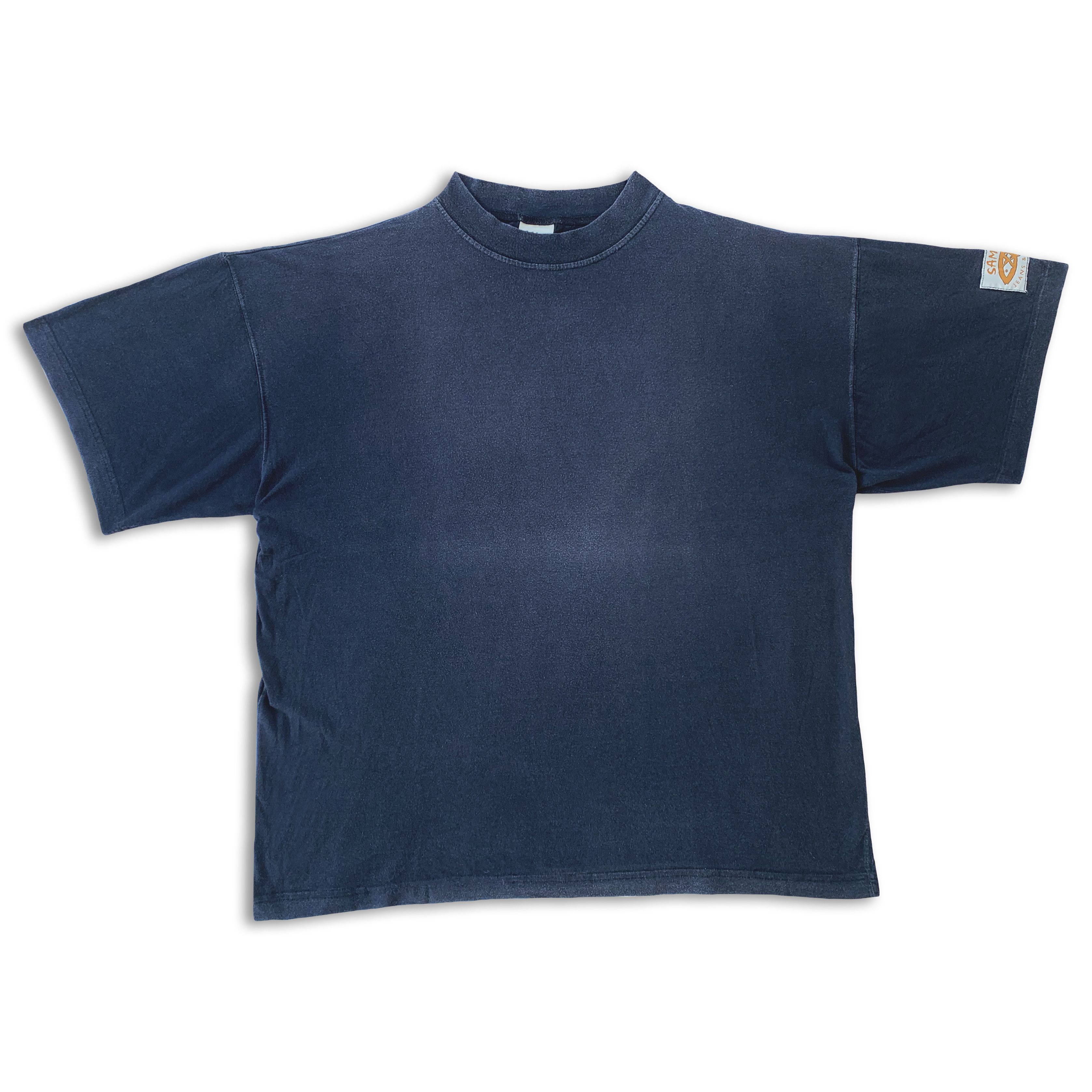 Vintage 90s BIG FISH T Shirt Faded Tee Sam's Jeans Fishing Oversize Size US XXL / EU 58 / 5 - 2 Thumbnail