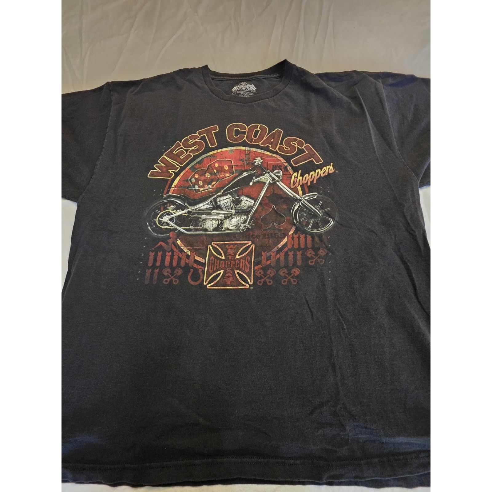 47 Brand West Coast Choppers Men's Size 2XL Short Sleeve Black Size US XXL / EU 58 / 5 - 1 Thumbnail