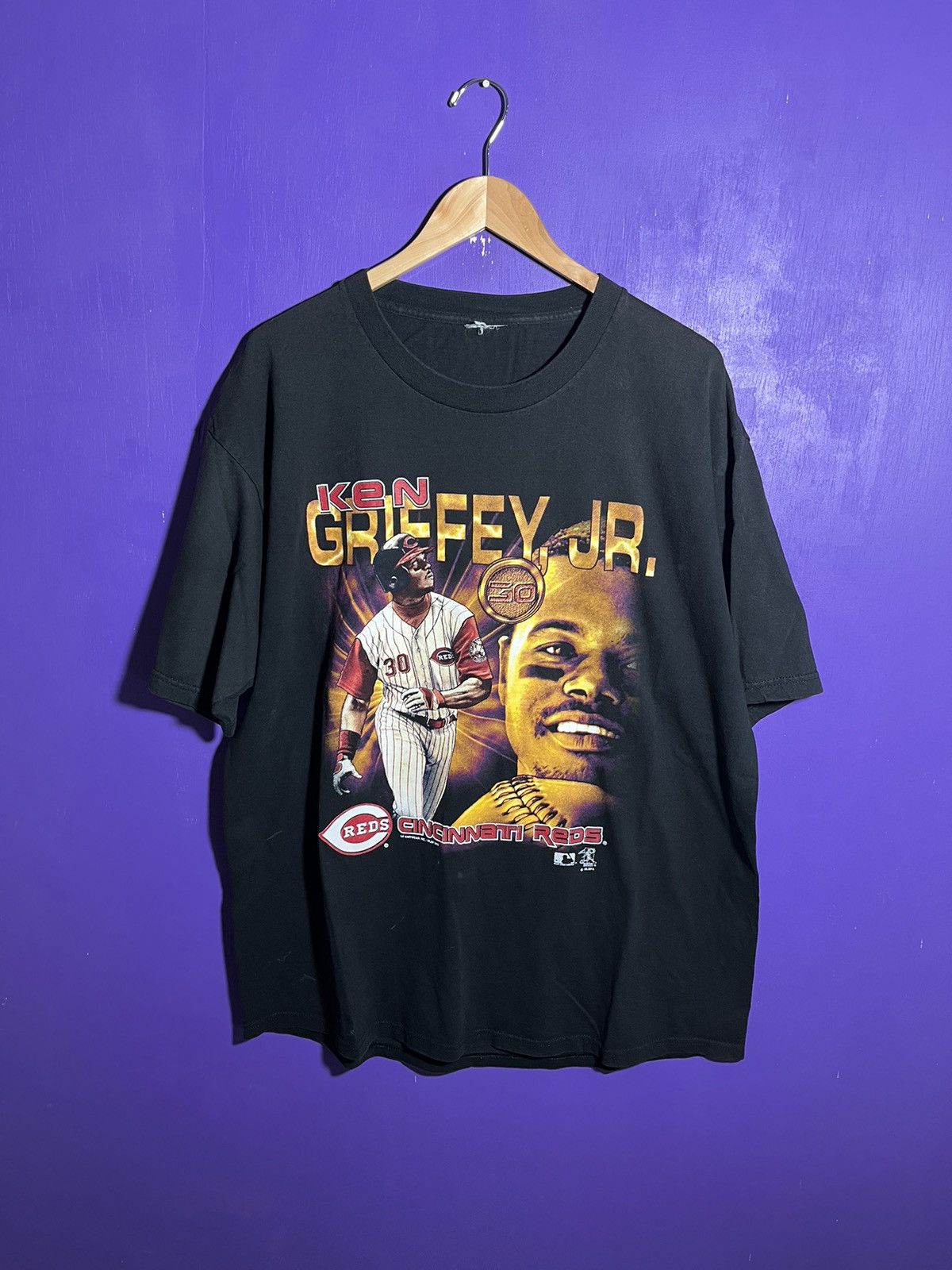 MLB × Vintage Vintage 2000 Ken Griffey Jr coin t-shirt Size US XL / EU 56 / 4 - 1 Thumbnail