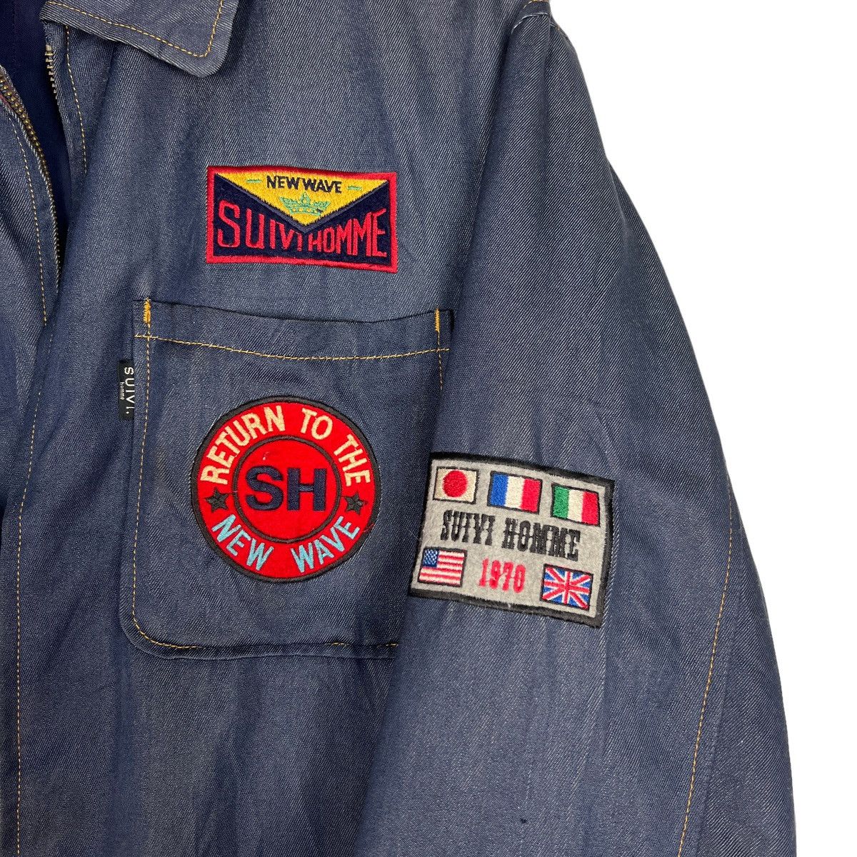 Vintage 🔥 SUIVI HOMME PATCHES BLOUSON JACKET Size US M / EU 48-50 / 2 - 14 Thumbnail