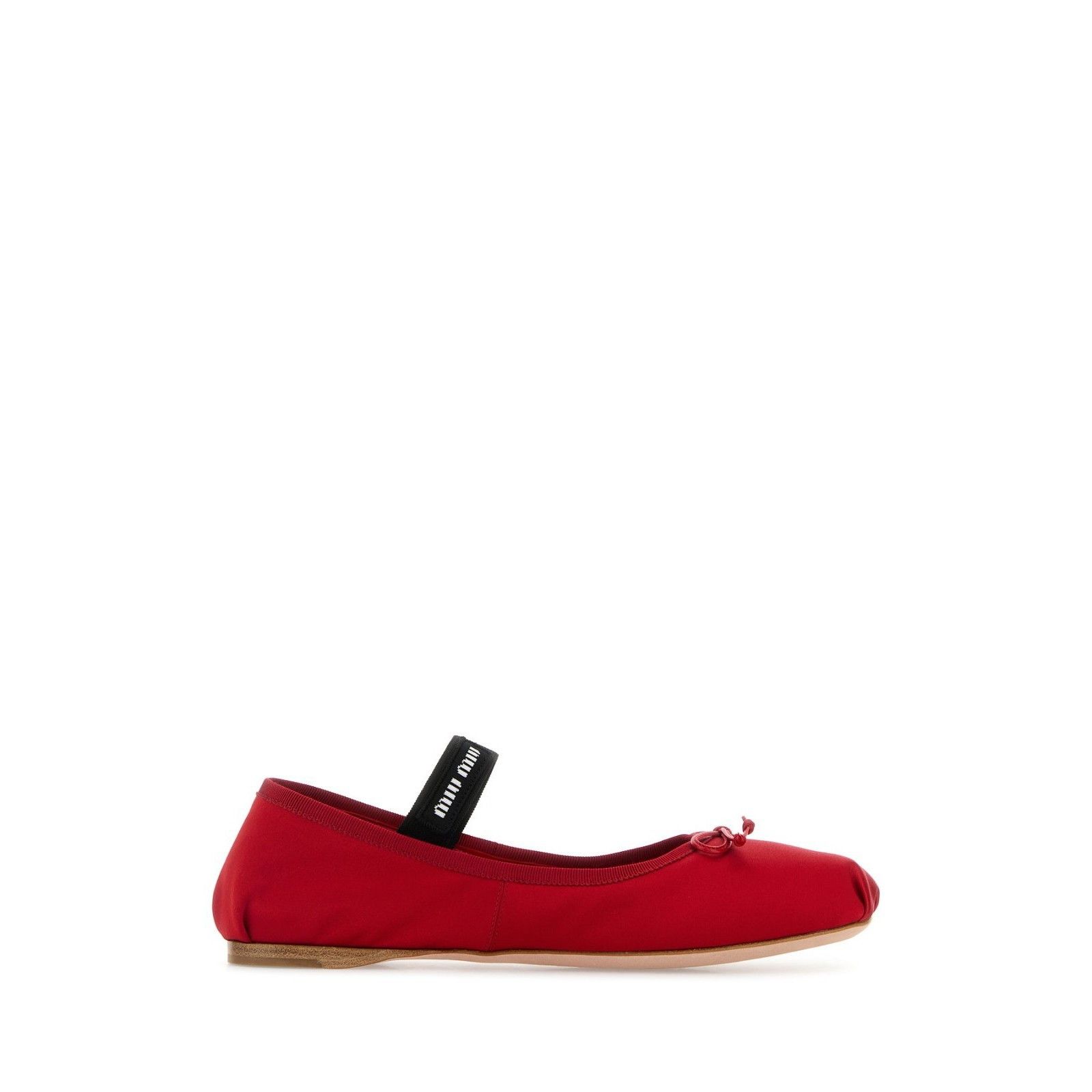 MIU MIU Red Satin Ballerina Flats New & Authentic (Women's s