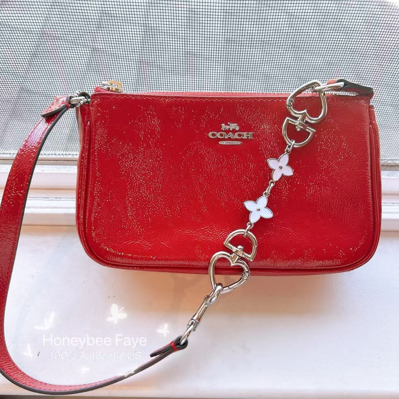 Coach Nolita 19 CW408 plus extended floral chain Size ONE SIZE - 1 Thumbnail