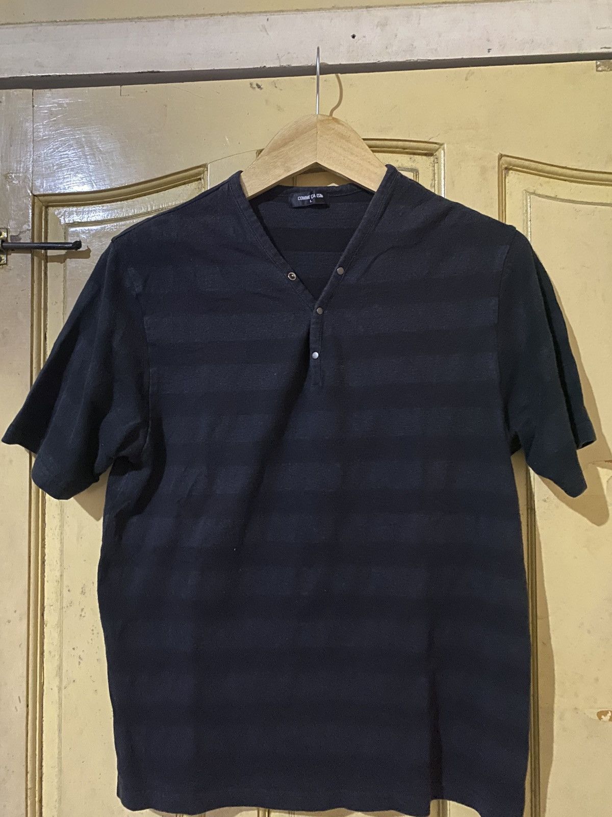 Comme Ca Ism × If Six Was Nine × Le Grande Bleu (L.G.B.) COMME CA ISM ELWOOD STRIPE SHORT SLEEVE TEE Size US L / EU 52-54 / 3 - 1 Thumbnail