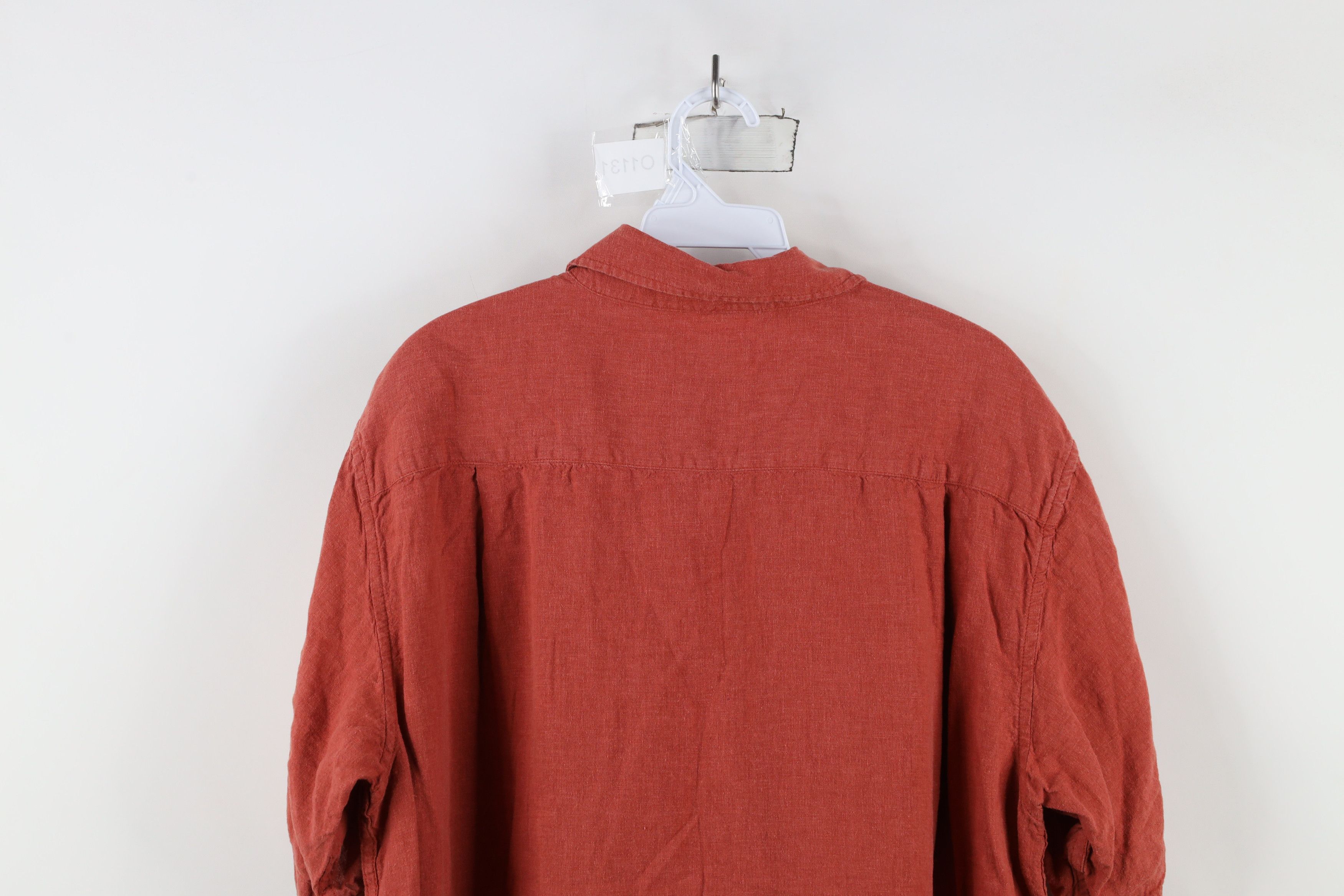 Orvis × Vintage Vintage Orvis Blend Short Sleeve Button Shirt Reddish Orange Size US L / EU 52-54 / 3 - 10 Thumbnail