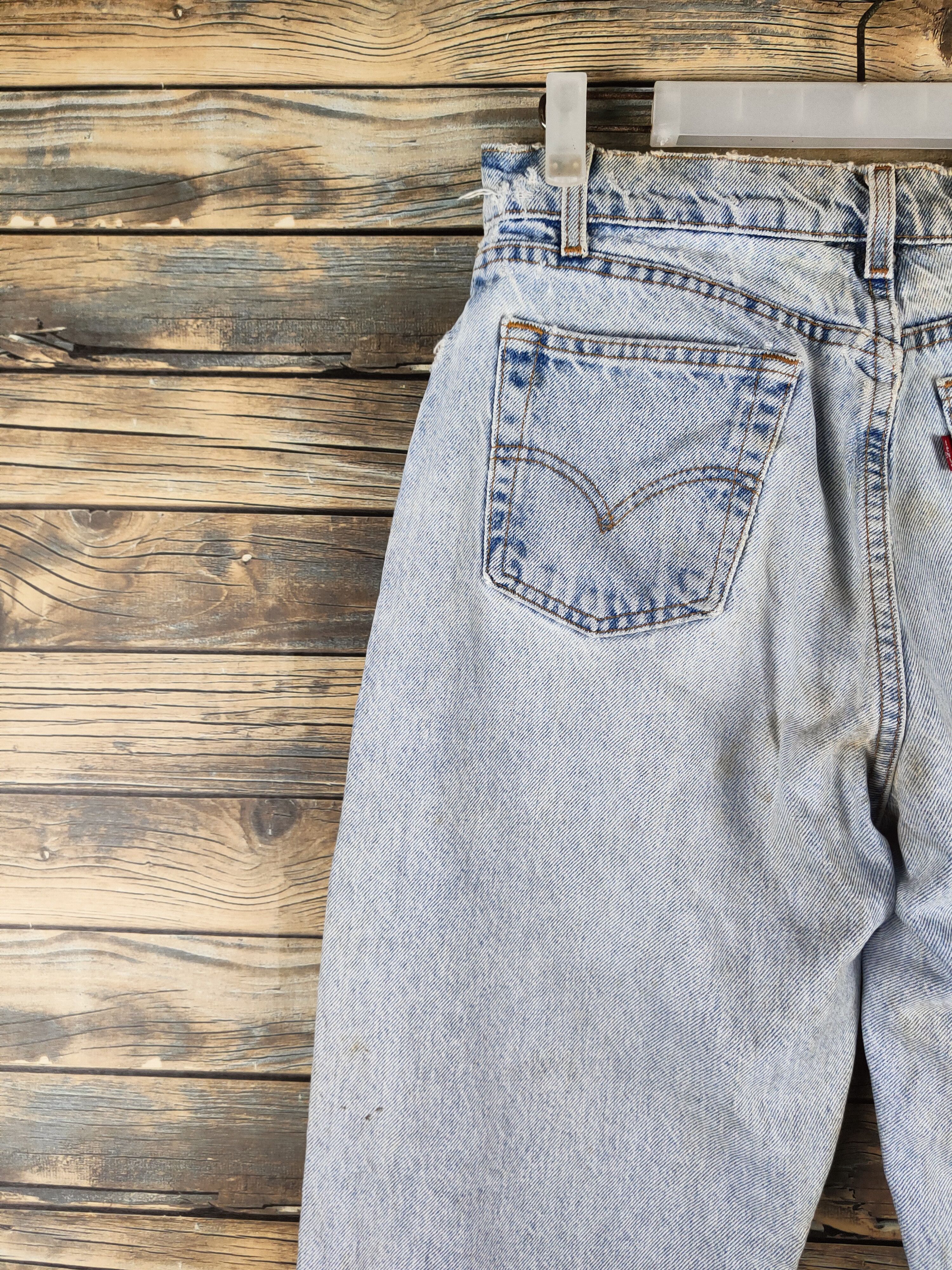 Levi's DL 561 Levi's Blue Distressed Ripped Jeans #46-810 Size US 28 / EU 44 - 8 Thumbnail