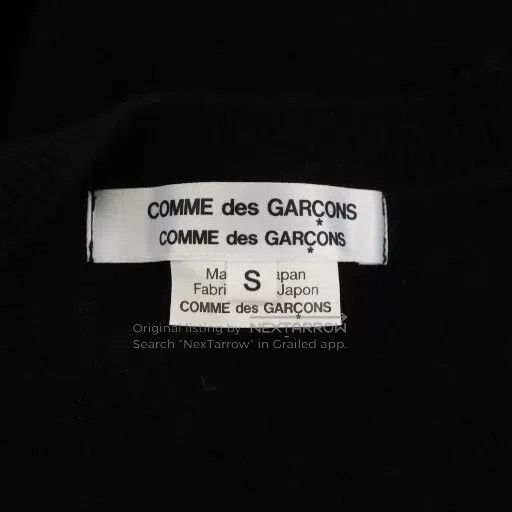Comme des Garcons Comme des Garcons Black Wool Cardigan Size S / US 4 / IT 40 - 4 Thumbnail