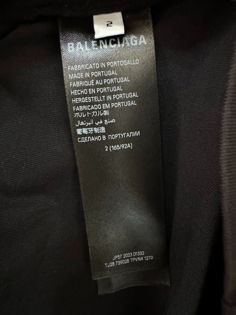 Balenciaga Balenciaga Post-it Notes Short Sleeve Brown Black Size US M / EU 48-50 / 2 - 4 Thumbnail