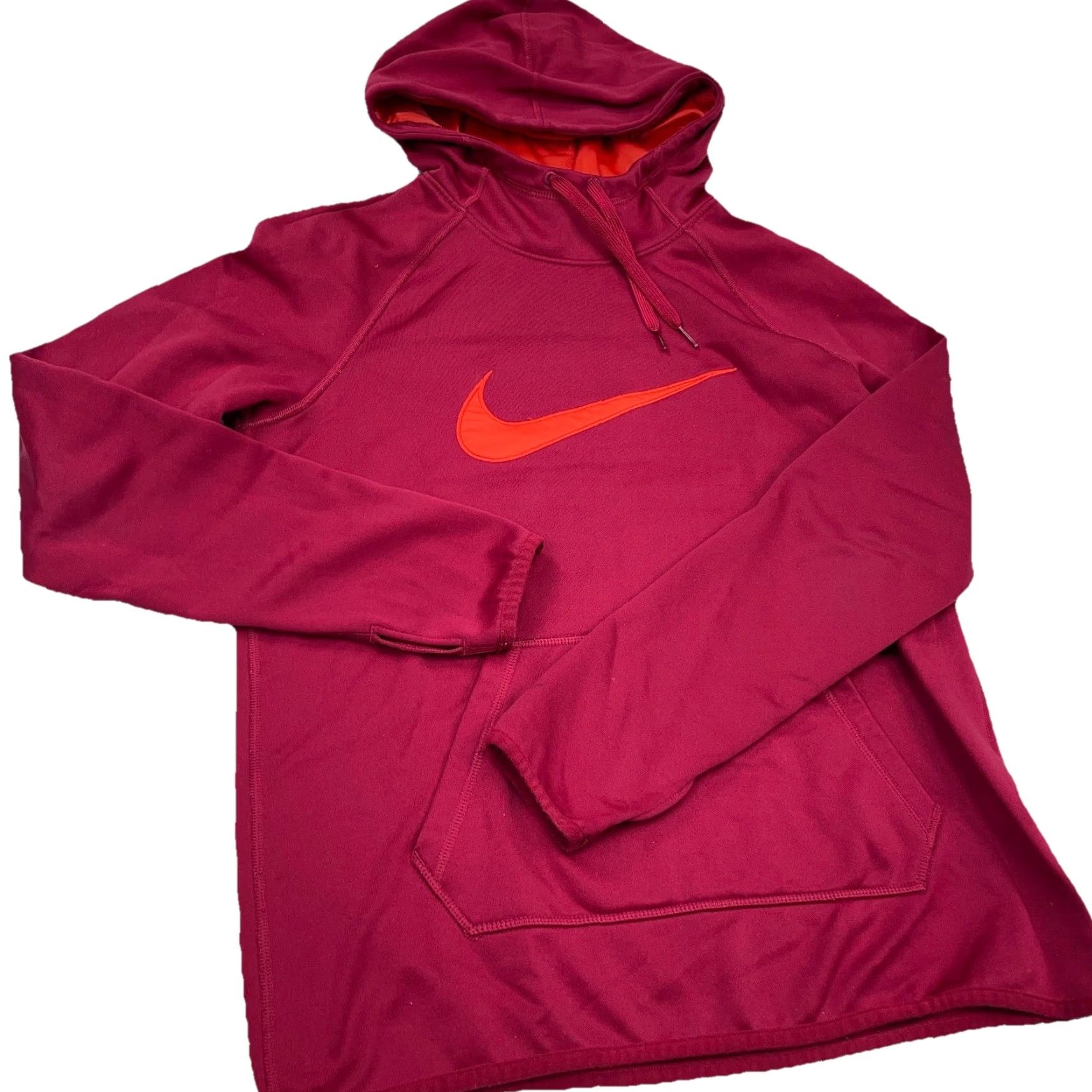 Nike Nike Hoodie Women Small Pink Sweatshirt Pullover Dri Fit Active Therma Logo Graphic Print Casual All Seasons Size S / US 4 / IT 40 - 3 Thumbnail